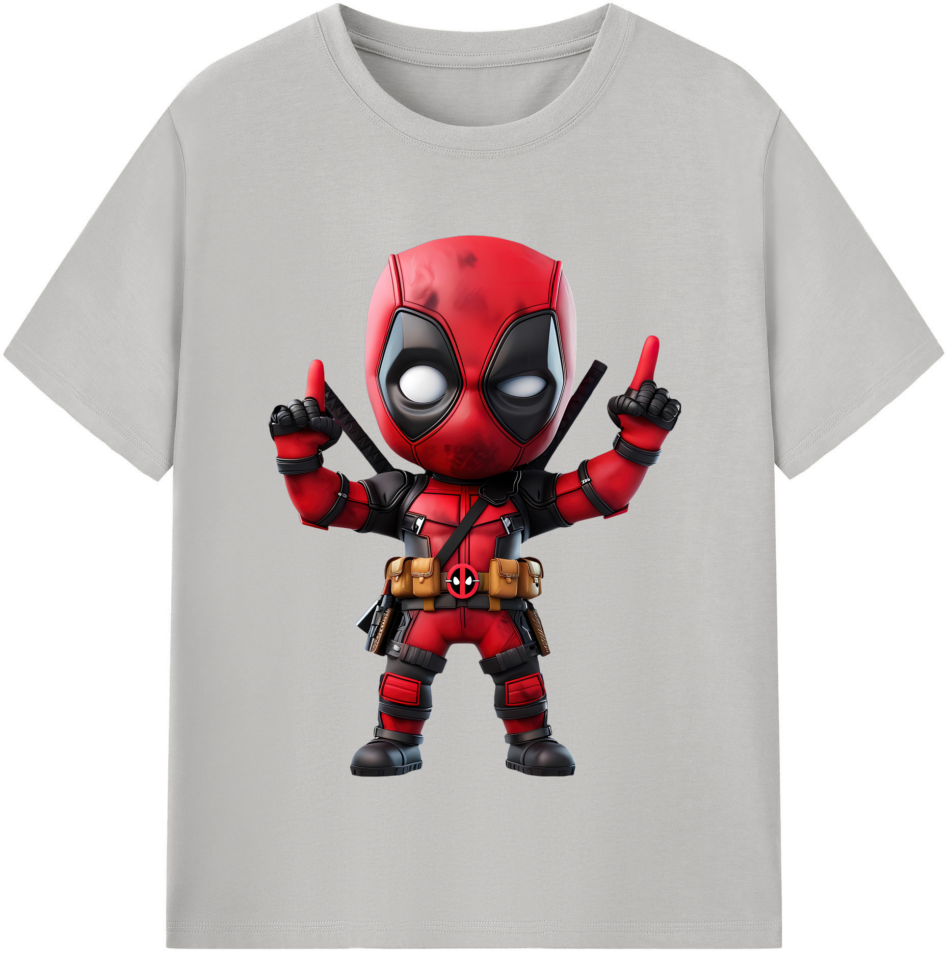 （画像用） Deadpool デッドプール 綿100％半袖Tシャツ（フロントプリント）