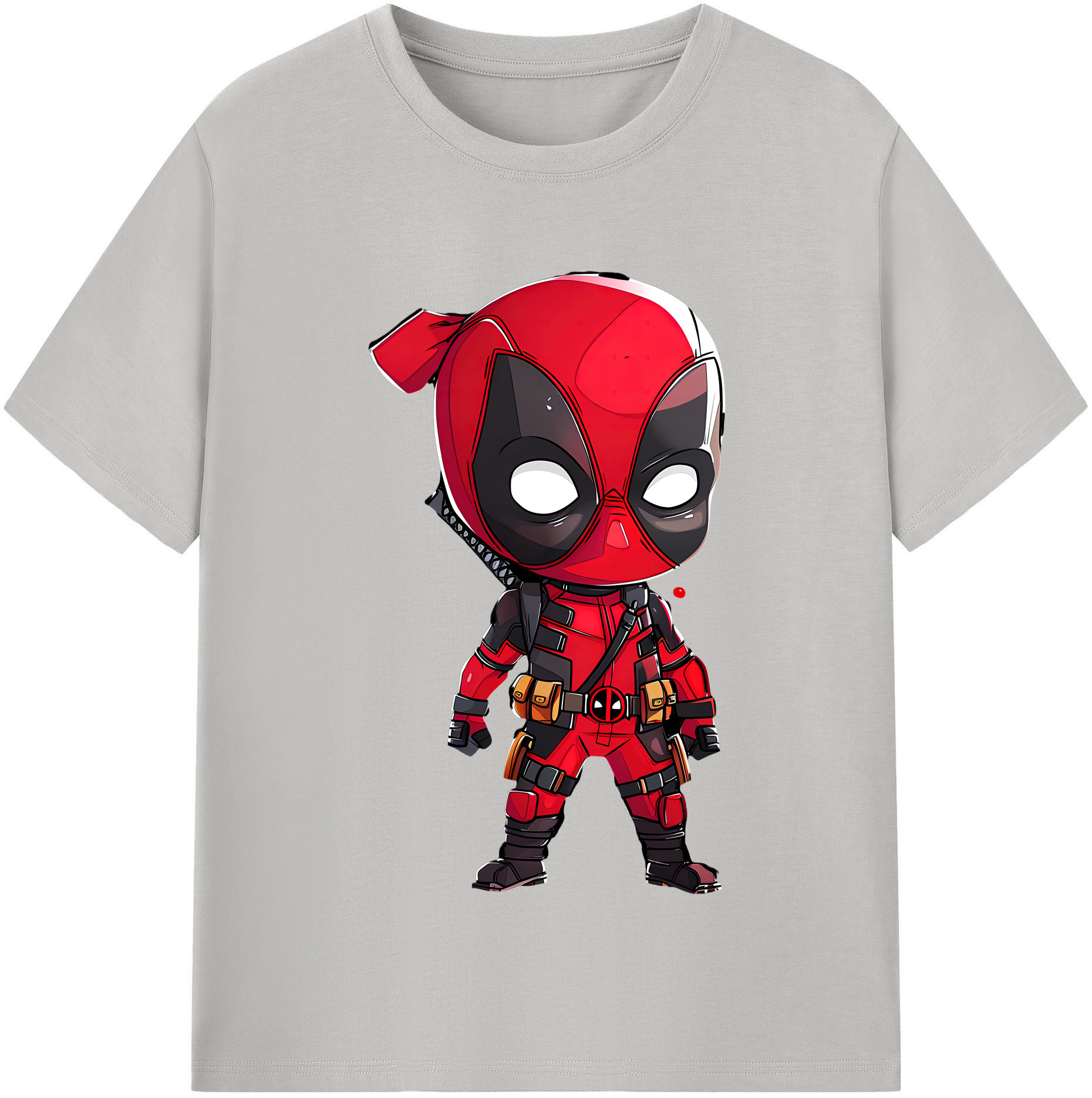 （画像用） Deadpool デッドプール 綿100％半袖Tシャツ（フロントプリント）