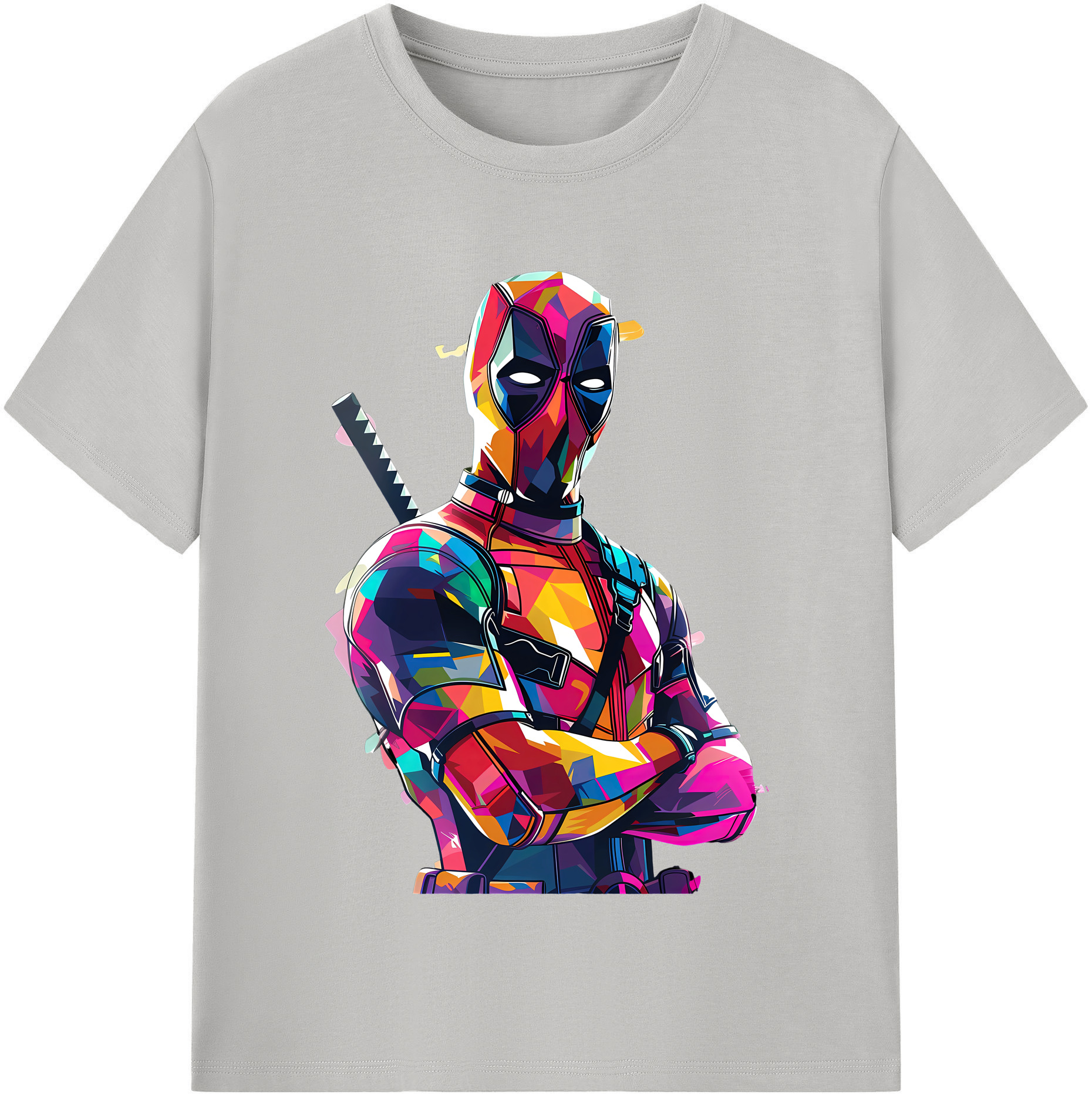 （画像用） Deadpool デッドプール 綿100％半袖Tシャツ（フロントプリント）