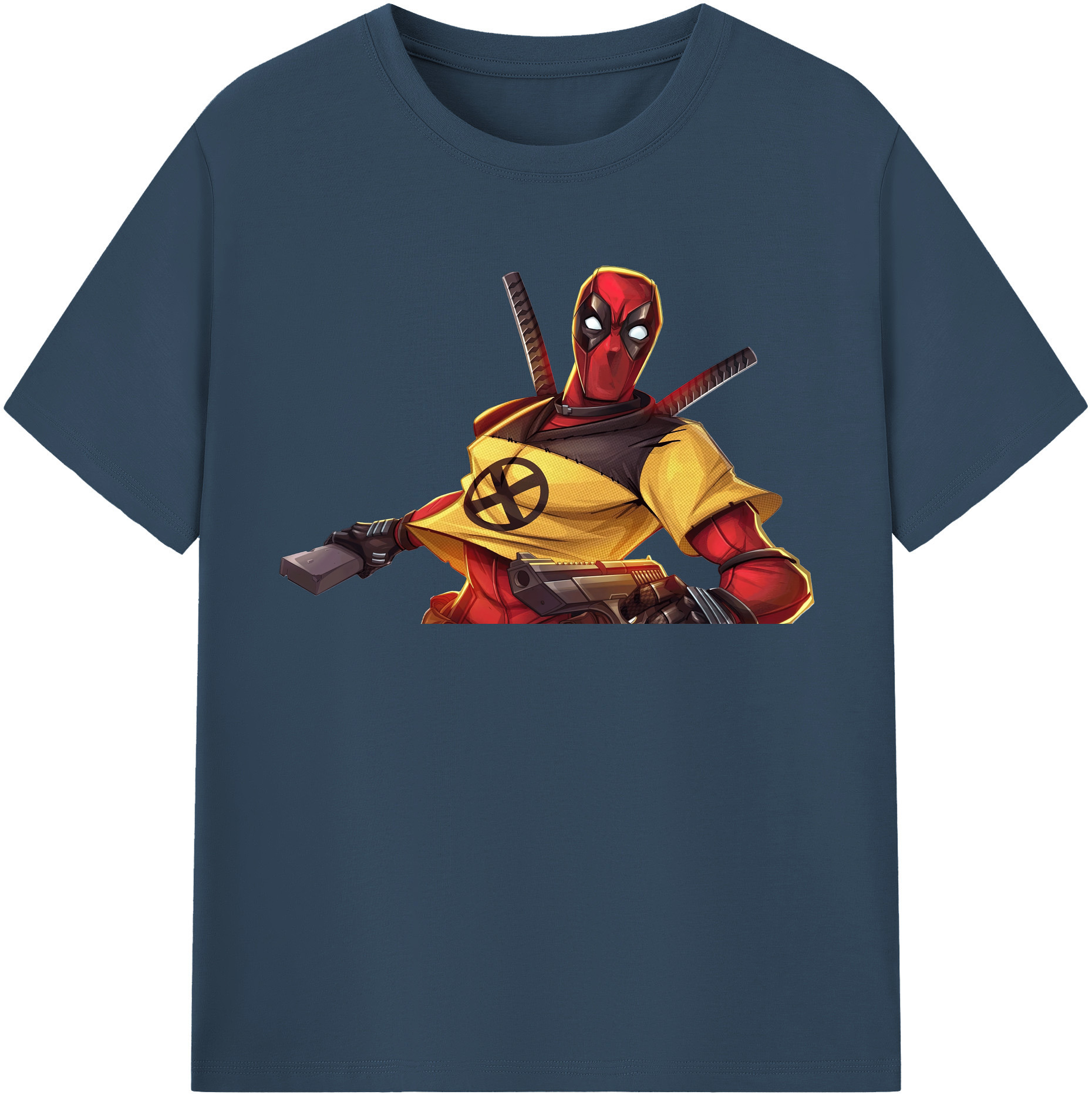 （画像用） Deadpool デッドプール 綿100％半袖Tシャツ（フロントプリント）