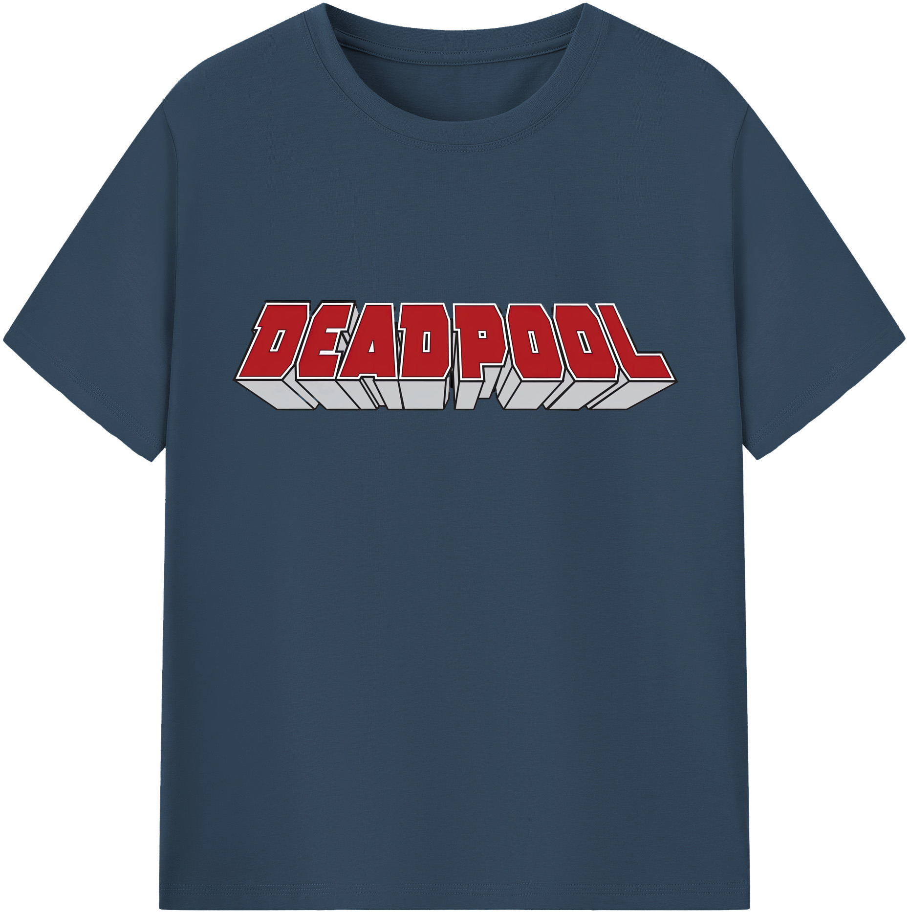 （画像用） Deadpool デッドプール 綿100％半袖Tシャツ（フロントプリント）