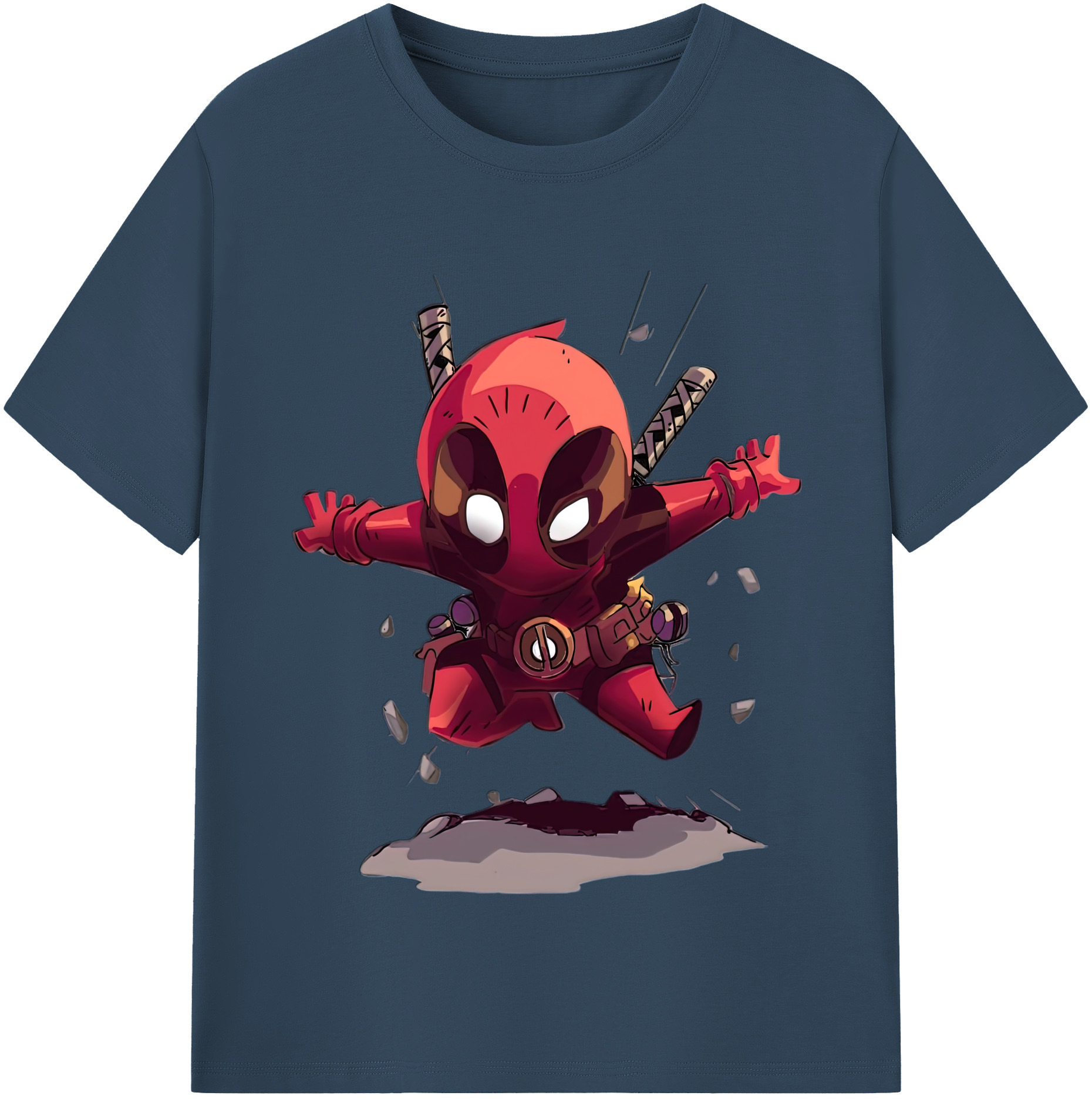 （画像用） Deadpool デッドプール 綿100％半袖Tシャツ（フロントプリント）