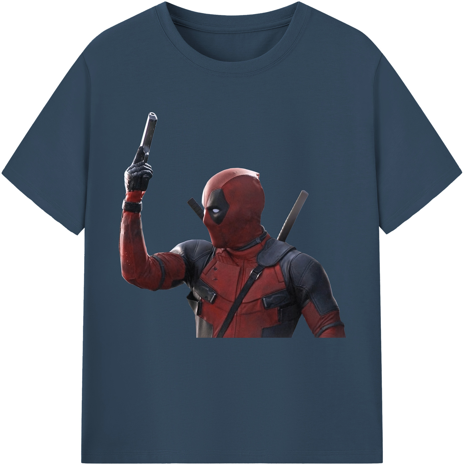 （画像用） Deadpool デッドプール 綿100％半袖Tシャツ（フロントプリント）