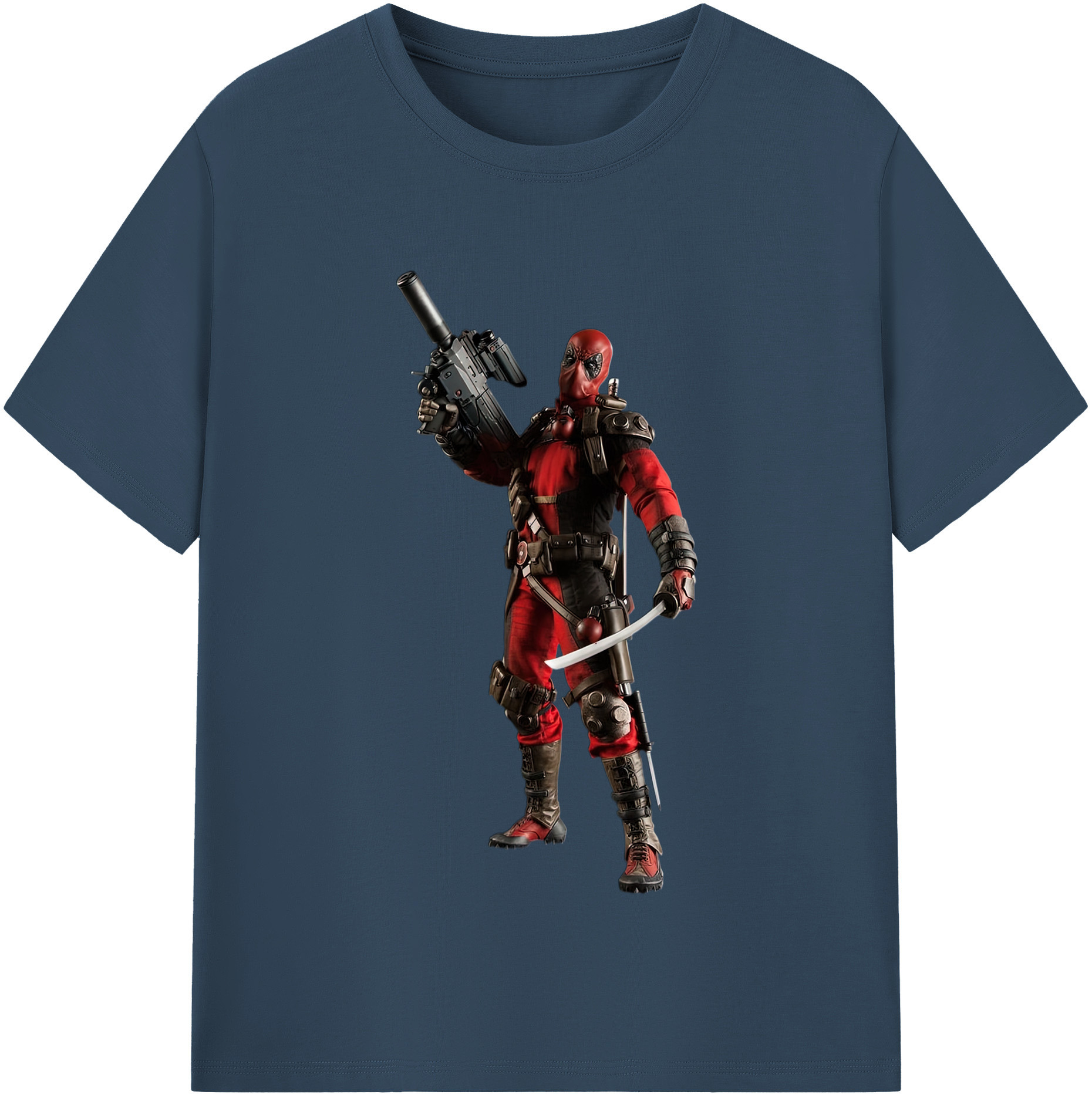 （画像用） Deadpool デッドプール 綿100％半袖Tシャツ（フロントプリント）