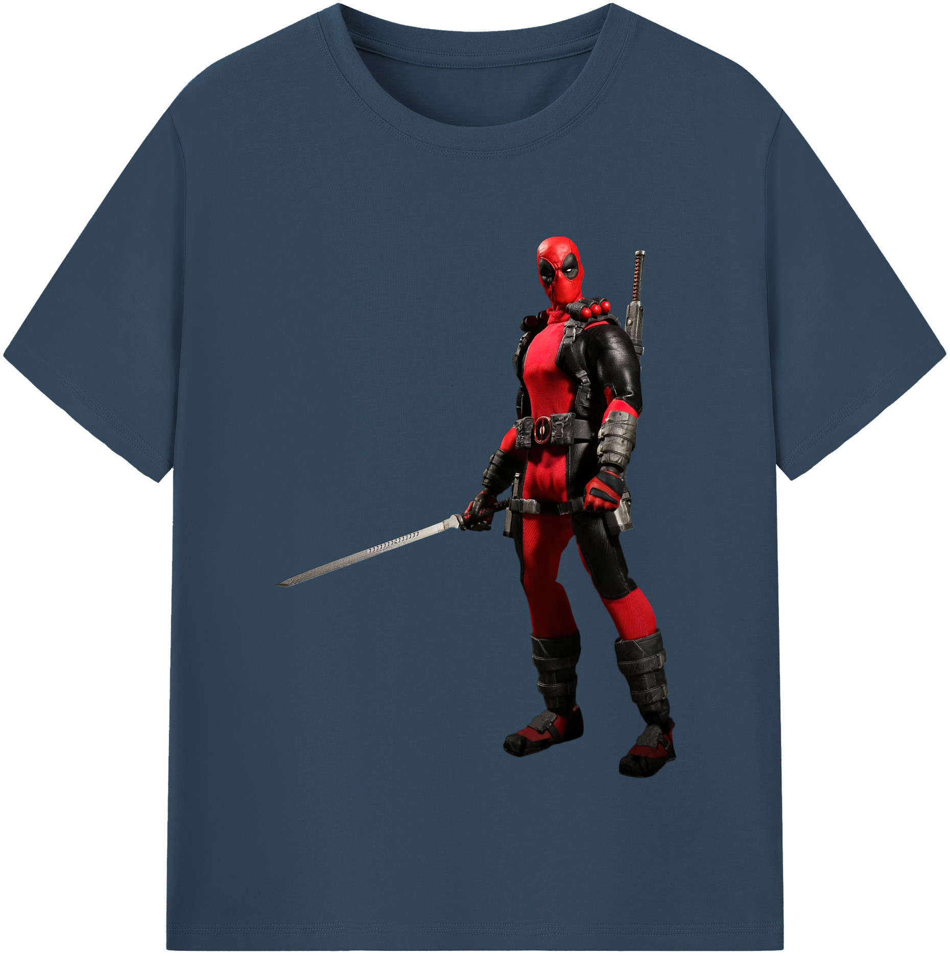 （画像用） Deadpool デッドプール 綿100％半袖Tシャツ（フロントプリント）