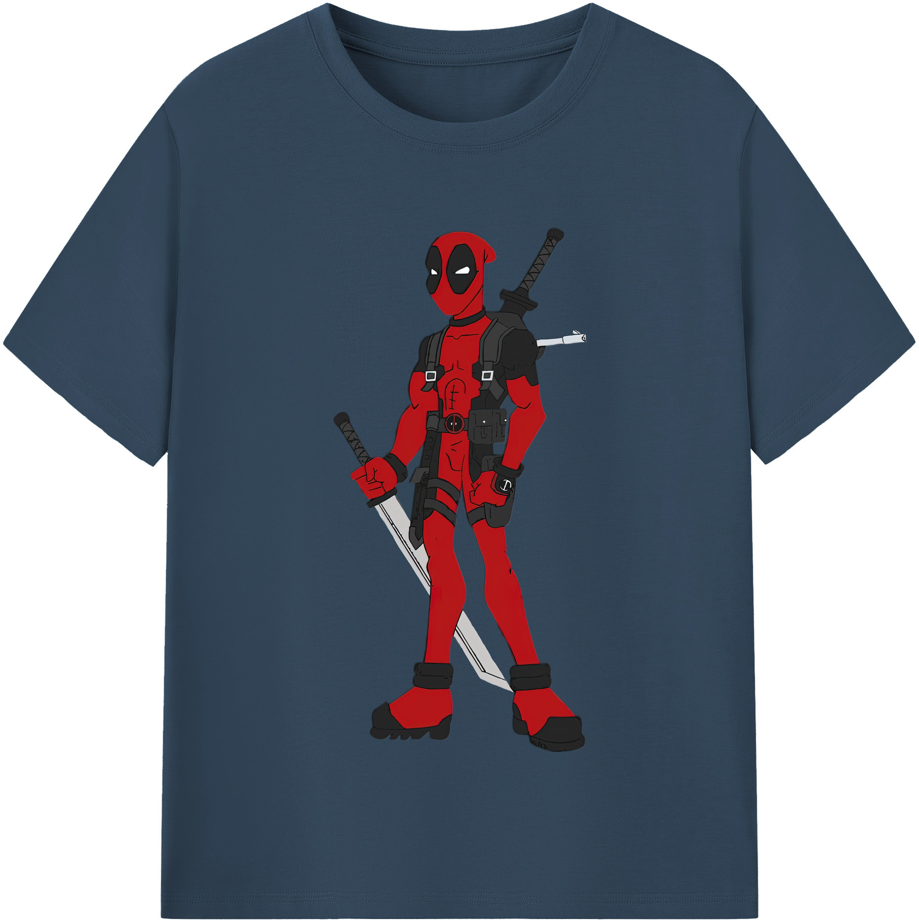 （画像用） Deadpool デッドプール 綿100％半袖Tシャツ（フロントプリント）