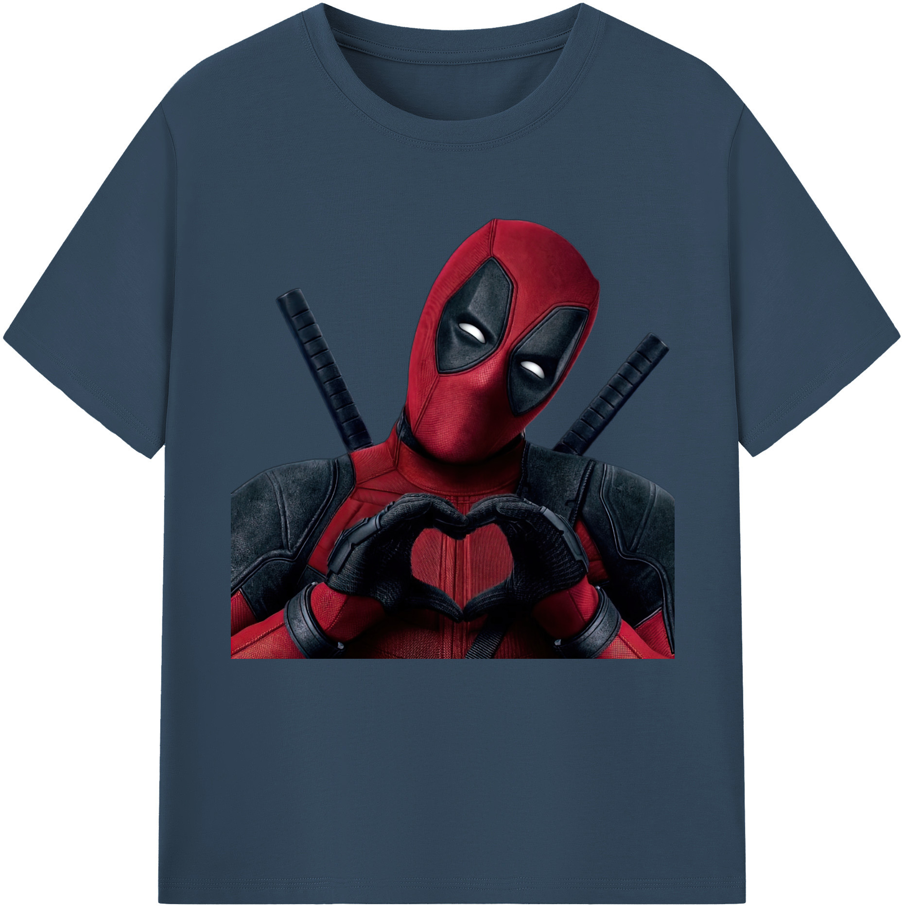 （画像用） Deadpool デッドプール 綿100％半袖Tシャツ（フロントプリント）