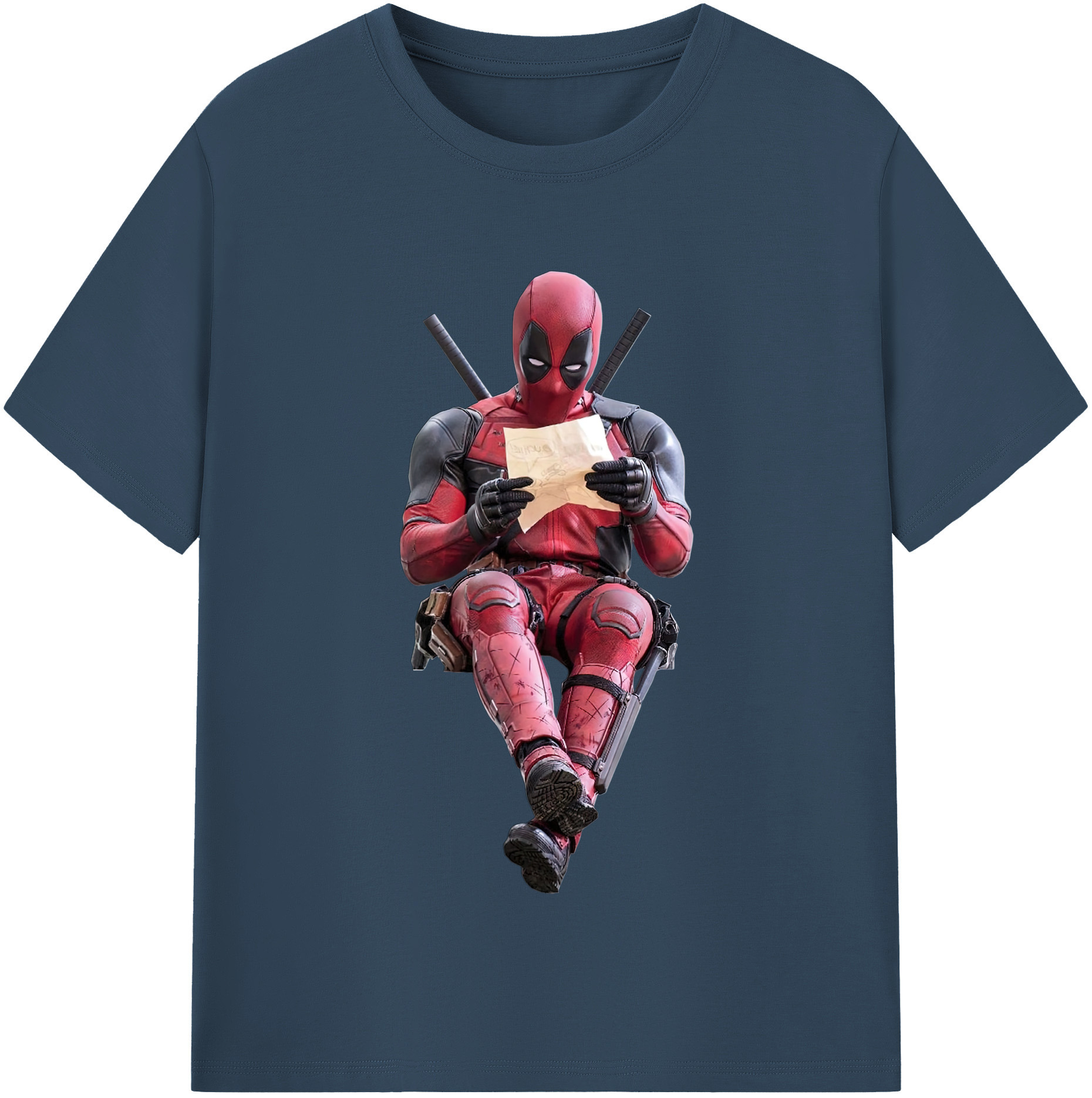 （画像用） Deadpool デッドプール 綿100％半袖Tシャツ（フロントプリント）