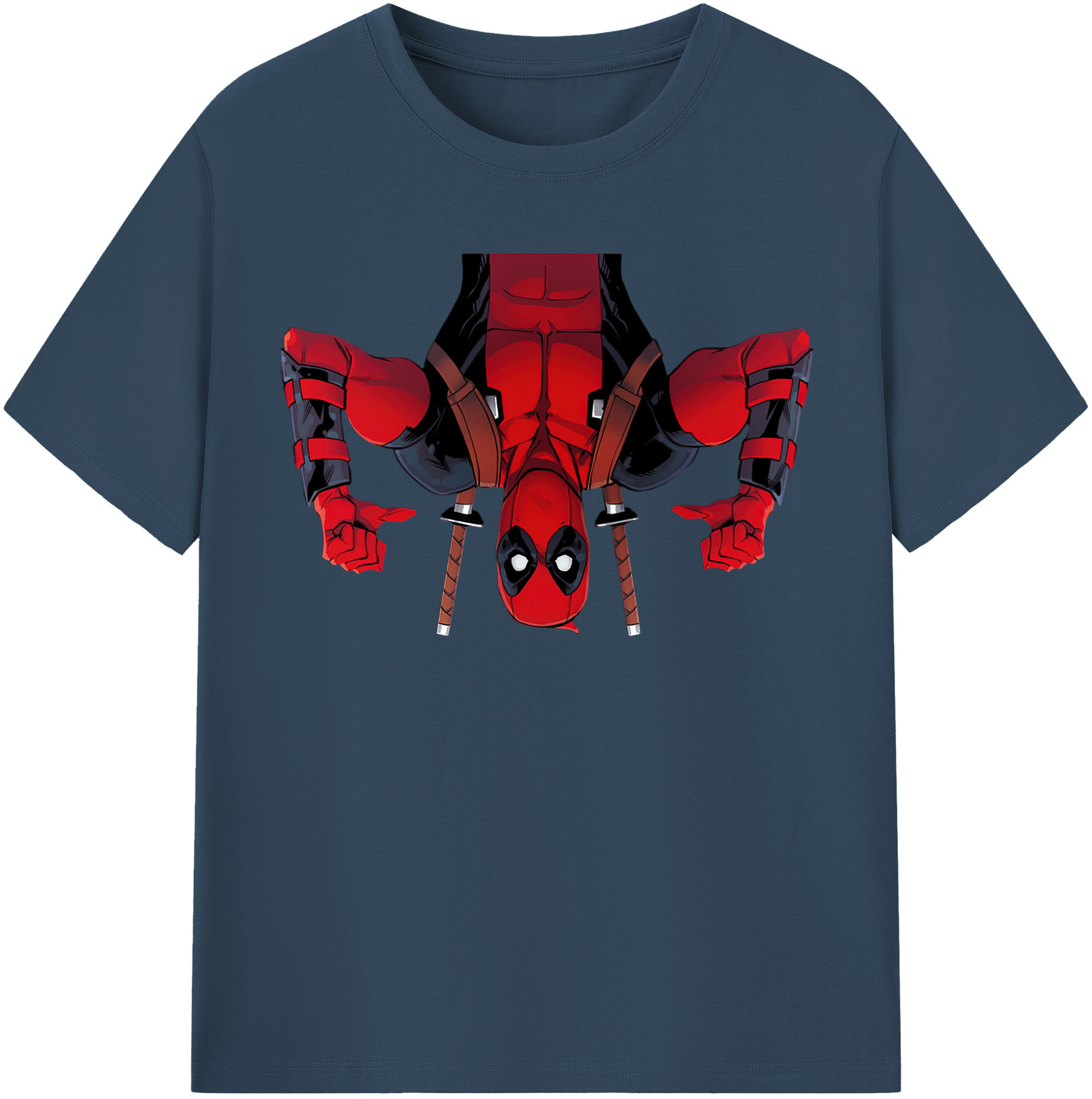 （画像用） Deadpool デッドプール 綿100％半袖Tシャツ（フロントプリント）