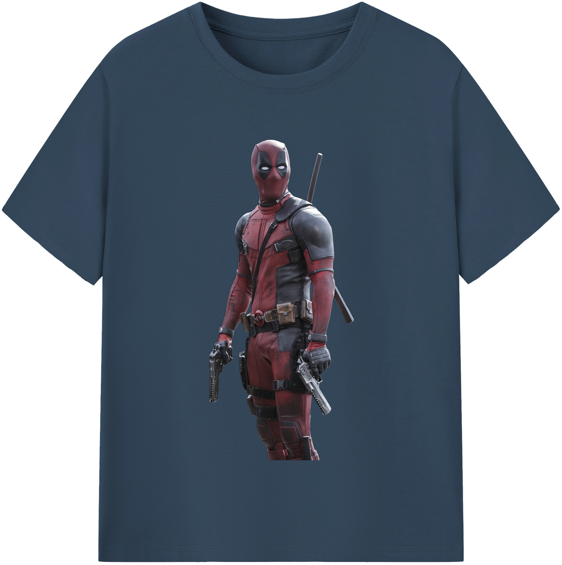 （画像用） Deadpool デッドプール 綿100％半袖Tシャツ（フロントプリント）