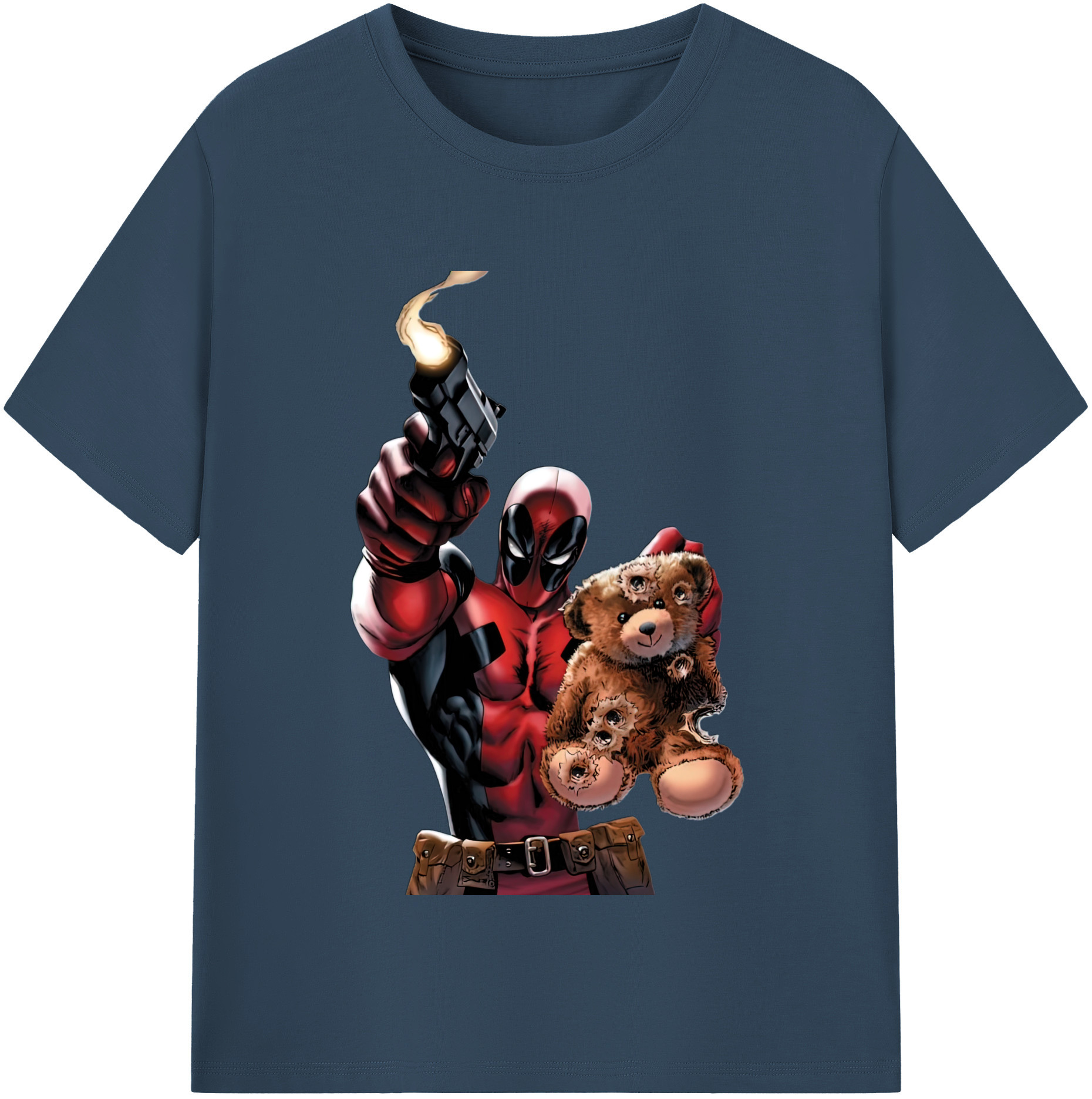 （画像用） Deadpool デッドプール 綿100％半袖Tシャツ（フロントプリント）