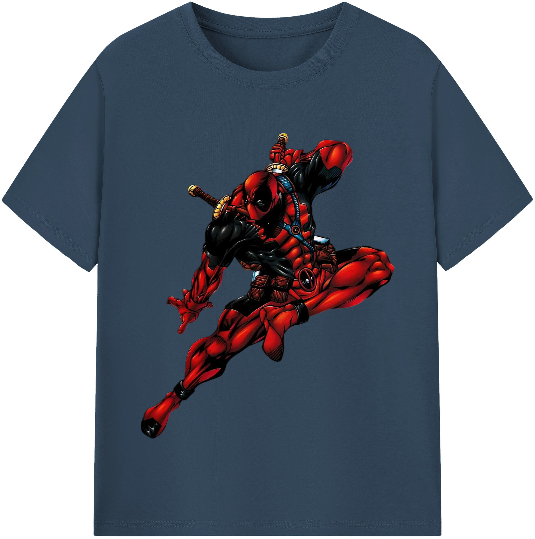 （画像用） Deadpool デッドプール 綿100％半袖Tシャツ（フロントプリント）