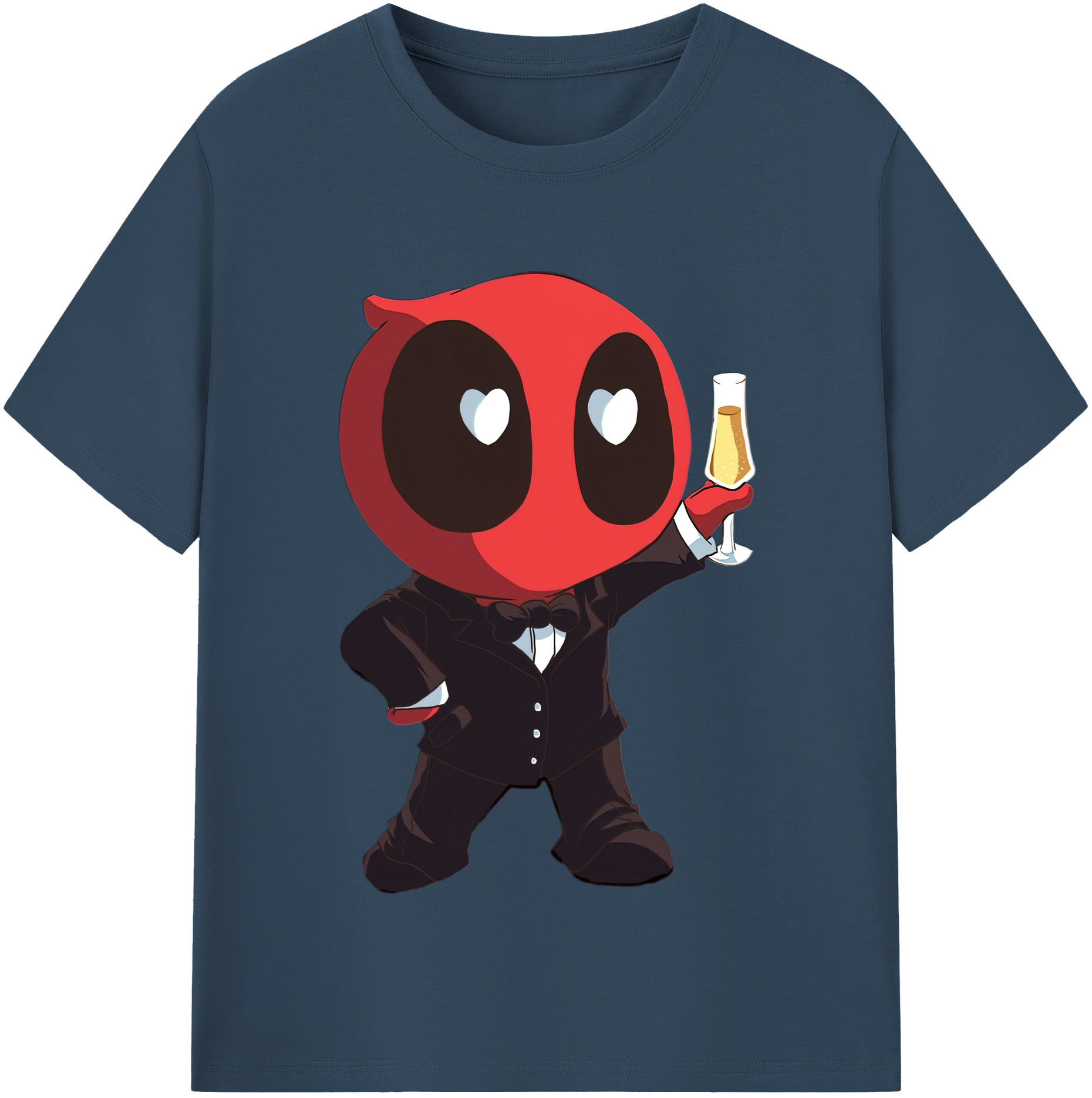 （画像用） Deadpool デッドプール 綿100％半袖Tシャツ（フロントプリント）