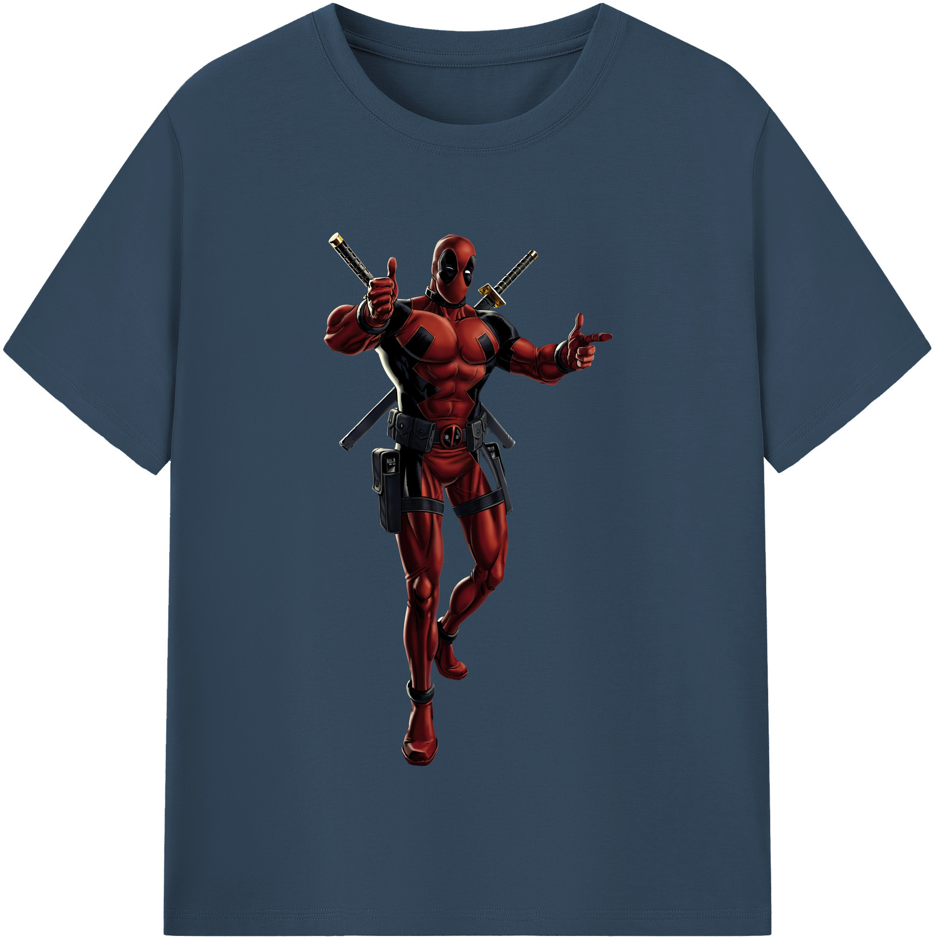 （画像用） Deadpool デッドプール 綿100％半袖Tシャツ（フロントプリント）