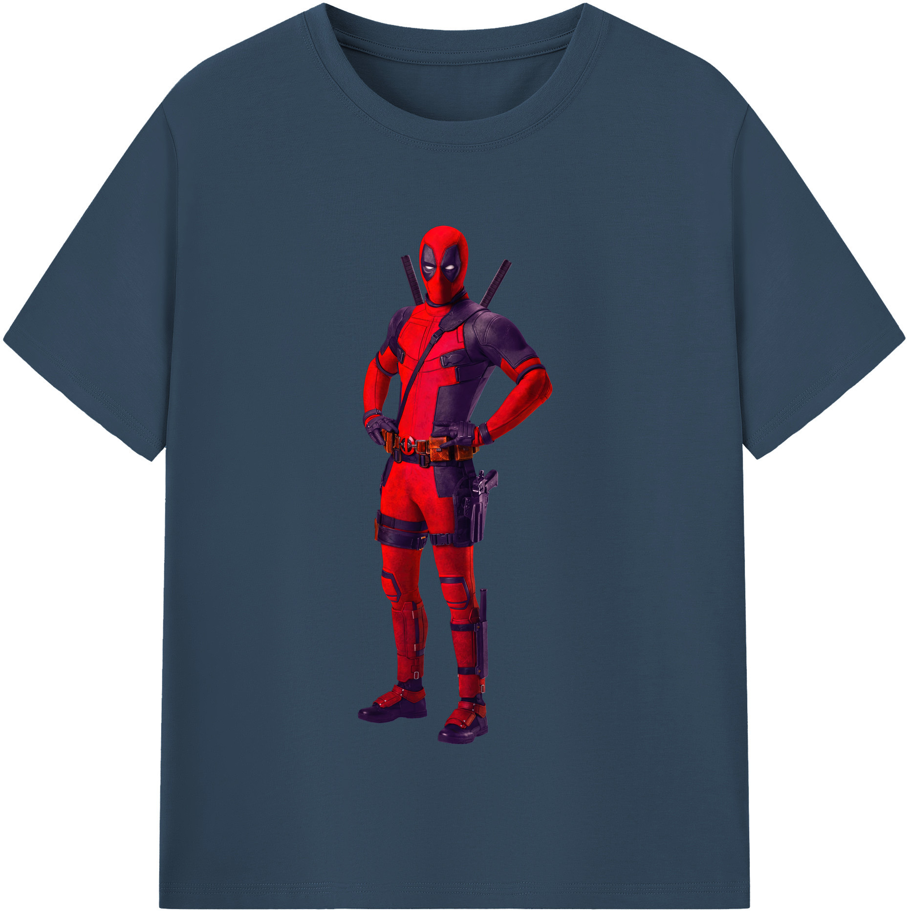 （画像用） Deadpool デッドプール 綿100％半袖Tシャツ（フロントプリント）