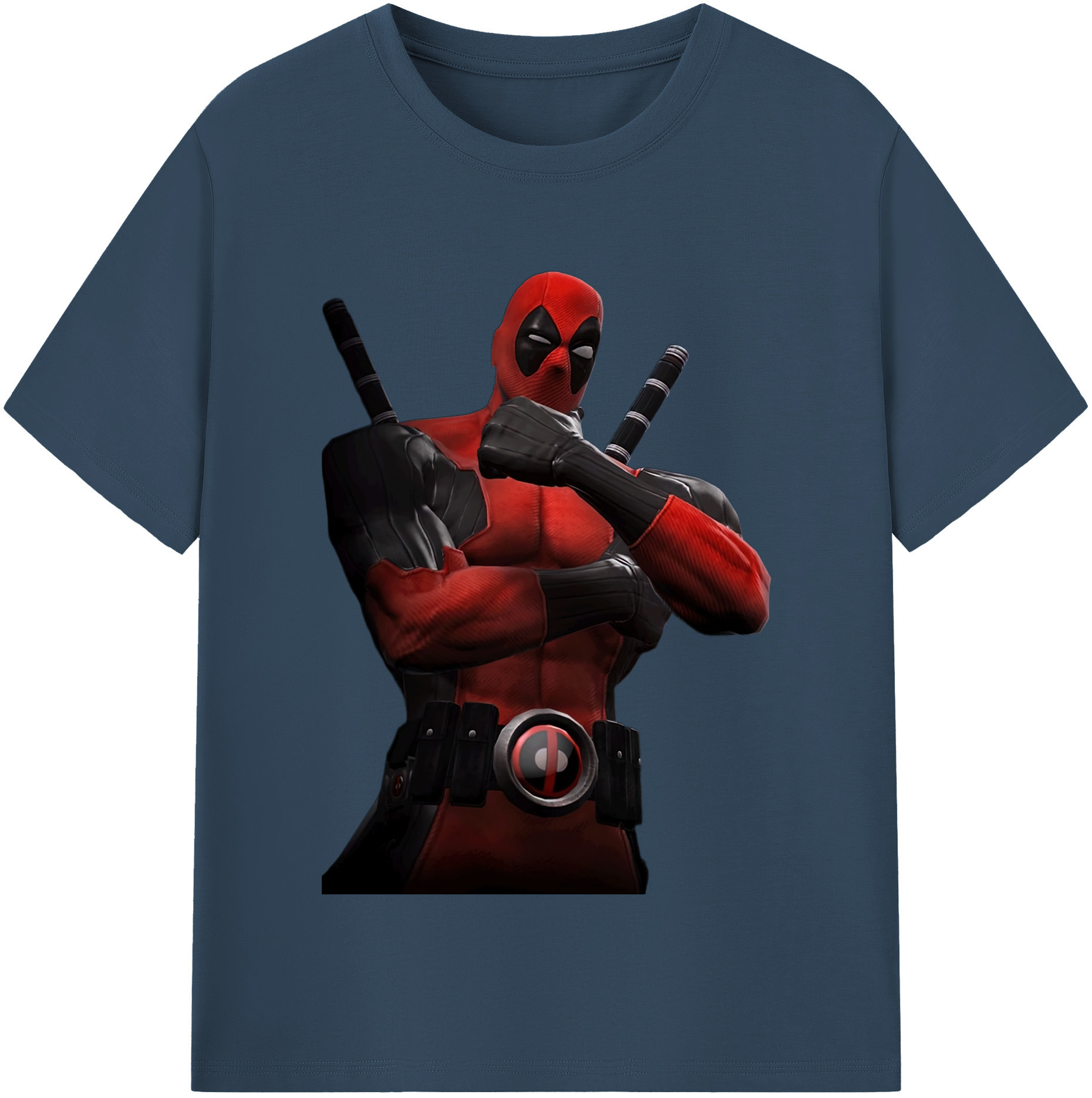 （画像用） Deadpool デッドプール 綿100％半袖Tシャツ（フロントプリント）