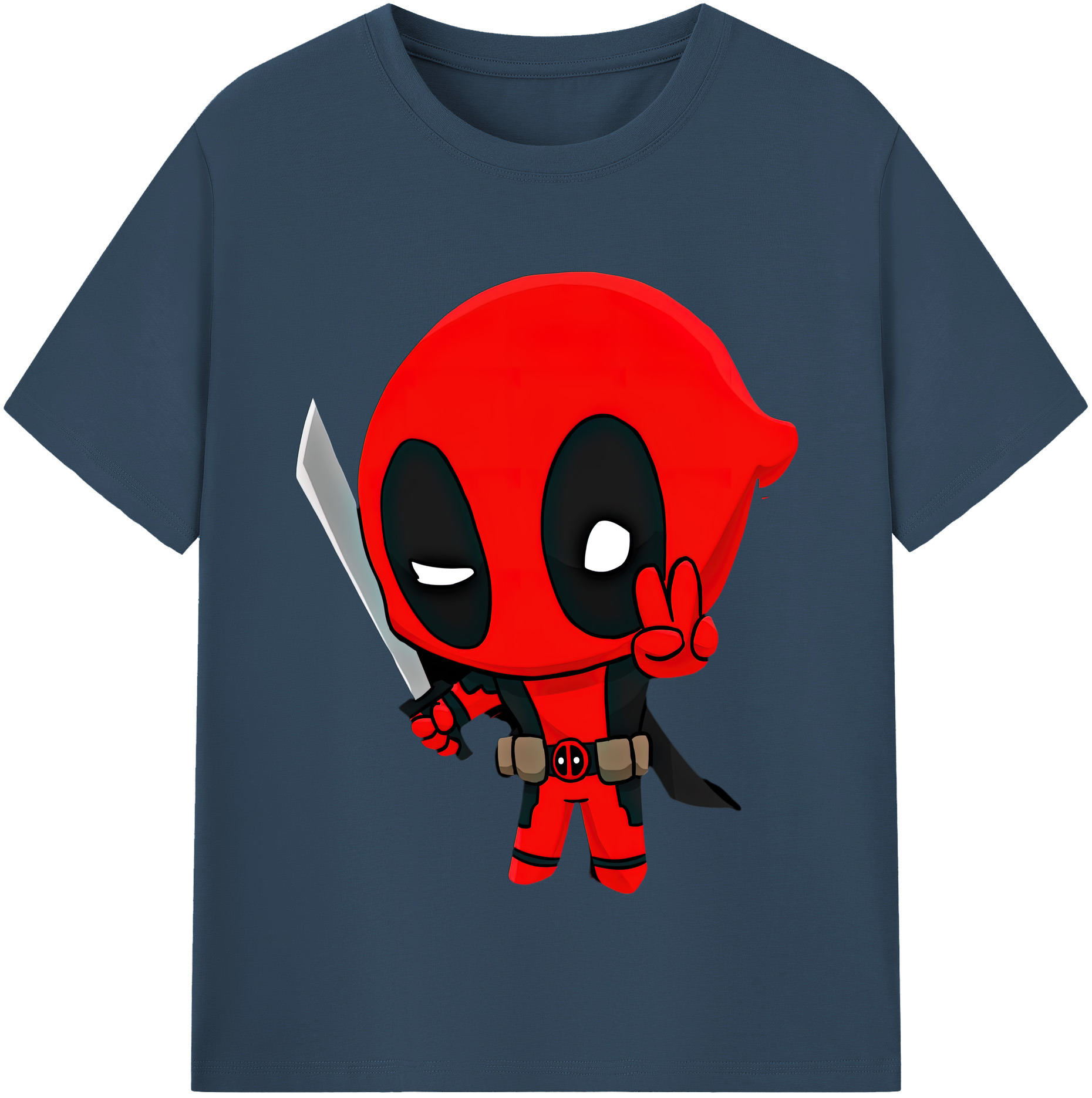（画像用） Deadpool デッドプール 綿100％半袖Tシャツ（フロントプリント）