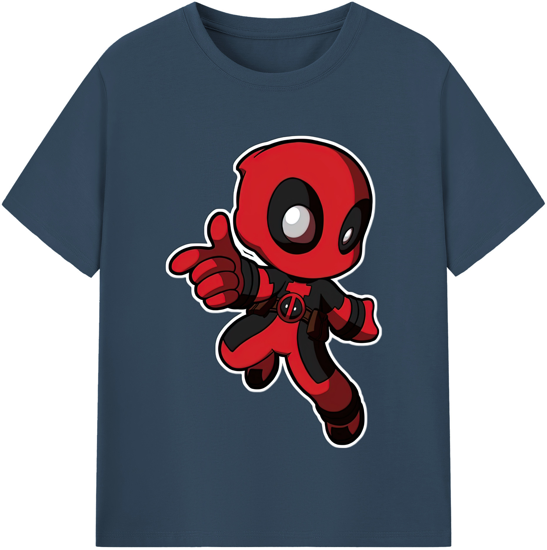 （画像用） Deadpool デッドプール 綿100％半袖Tシャツ（フロントプリント）