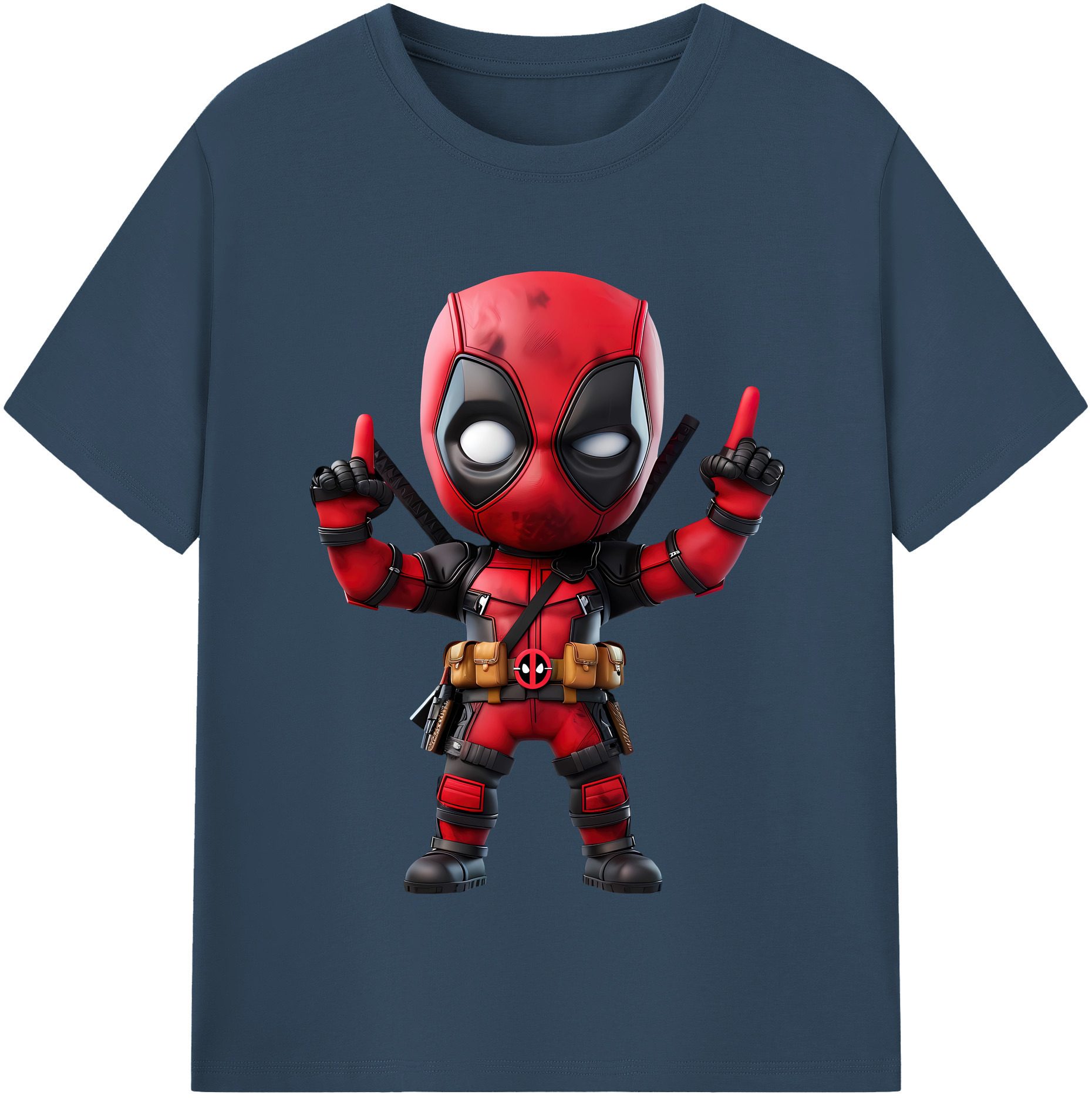 （画像用） Deadpool デッドプール 綿100％半袖Tシャツ（フロントプリント）