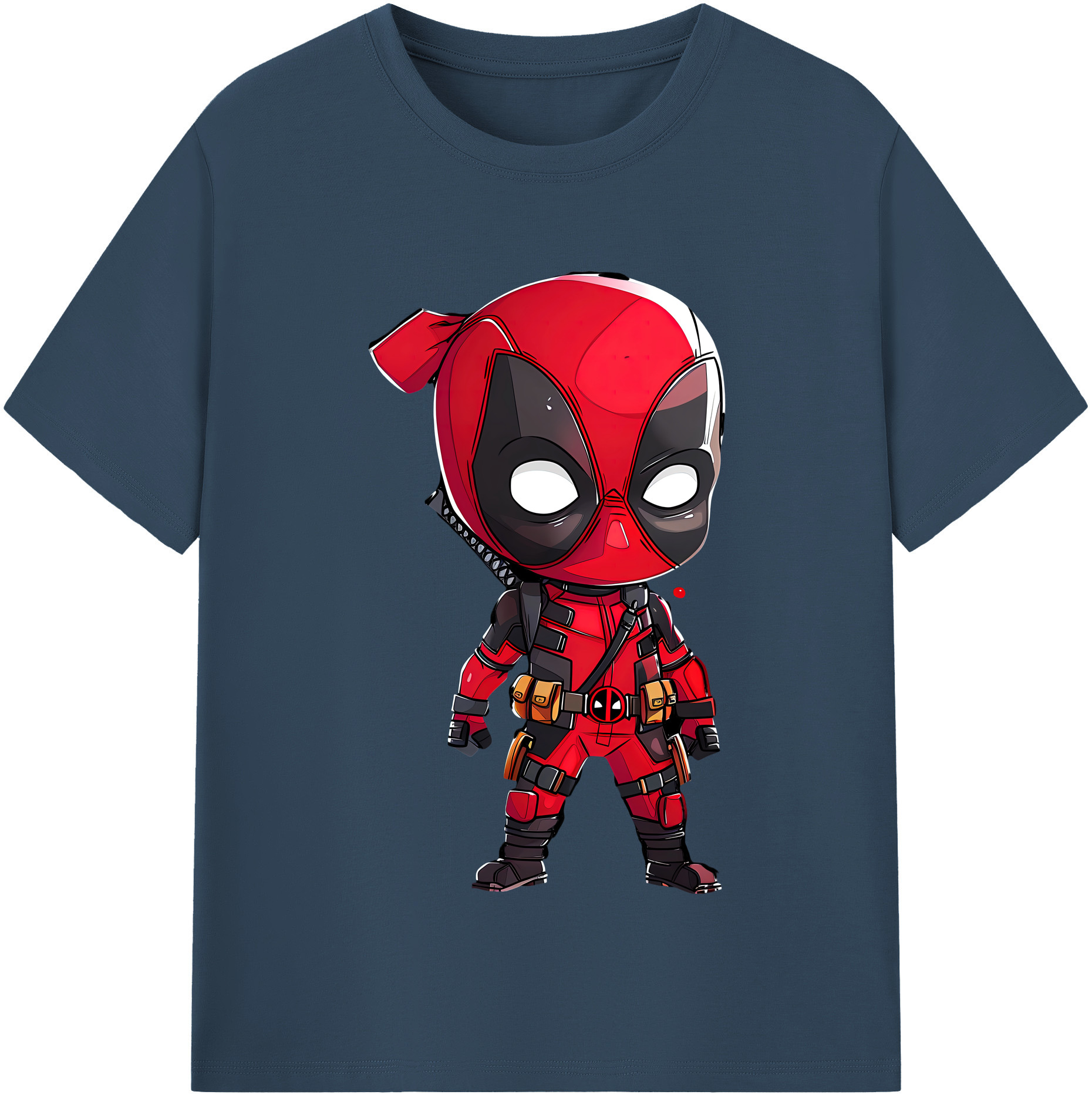 （画像用） Deadpool デッドプール 綿100％半袖Tシャツ（フロントプリント）