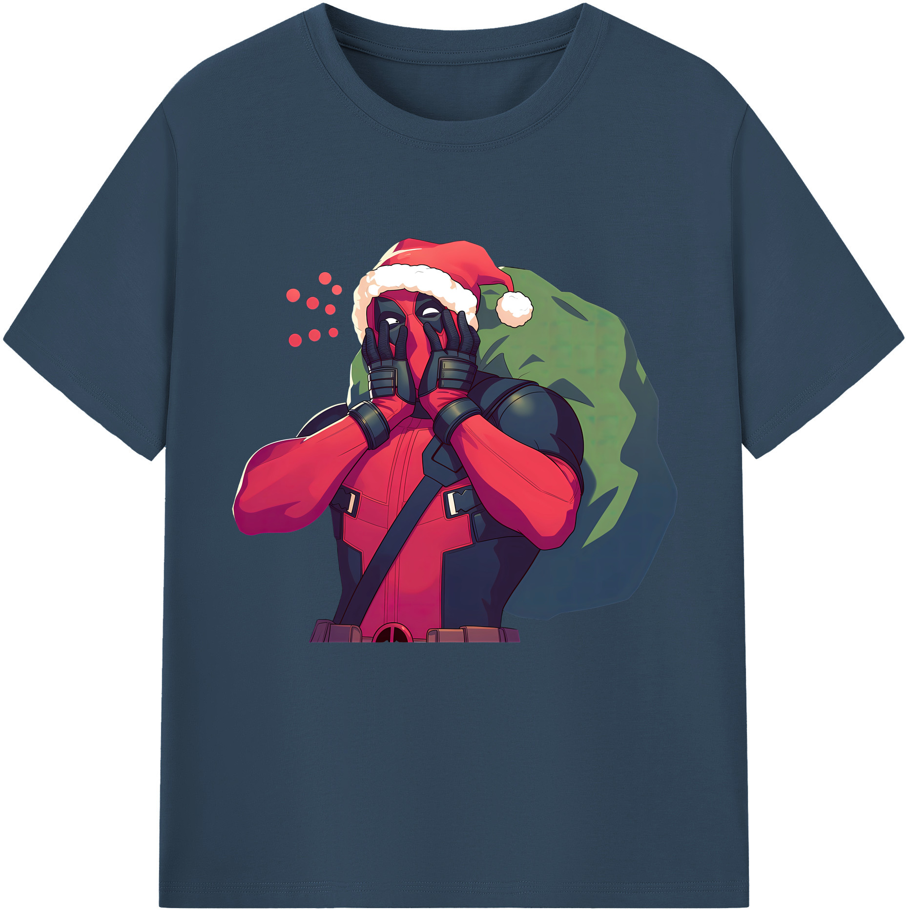 （画像用） Deadpool デッドプール 綿100％半袖Tシャツ（フロントプリント）