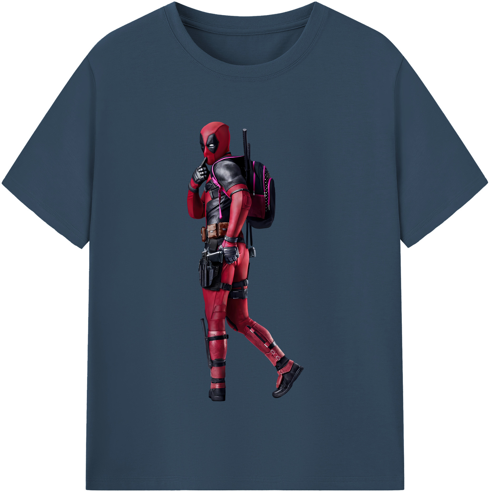 （画像用） Deadpool デッドプール 綿100％半袖Tシャツ（フロントプリント）