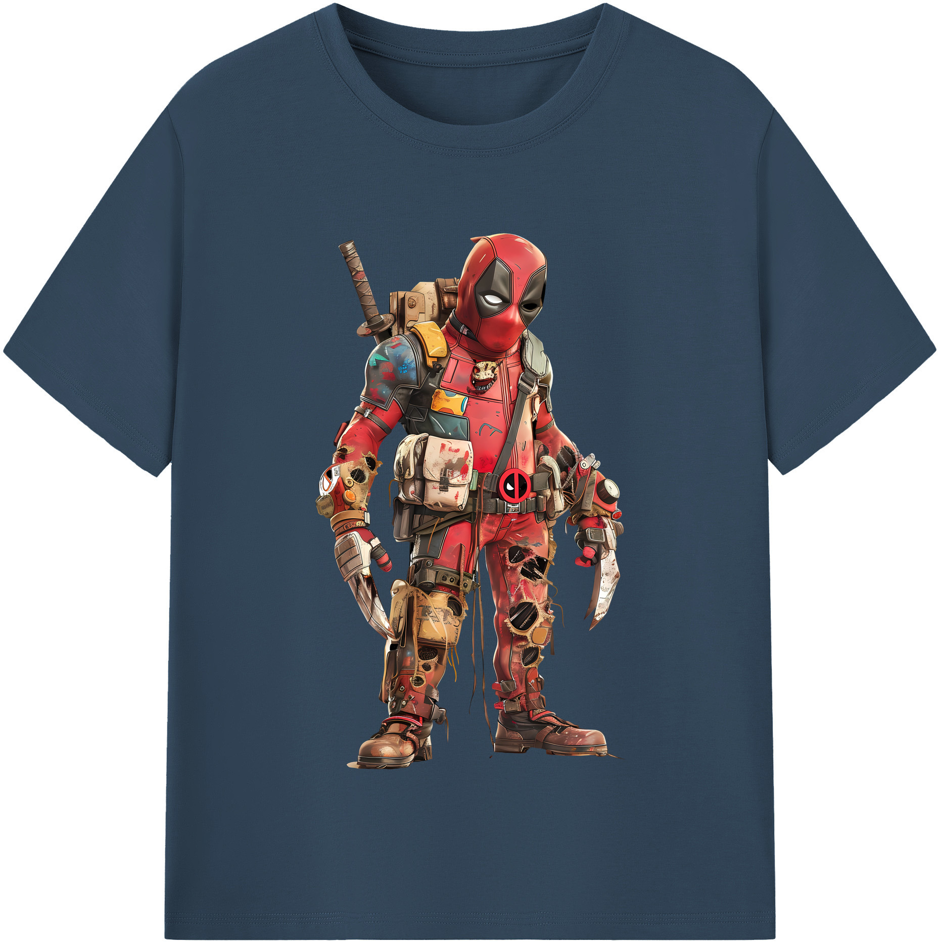 （画像用） Deadpool デッドプール 綿100％半袖Tシャツ（フロントプリント）