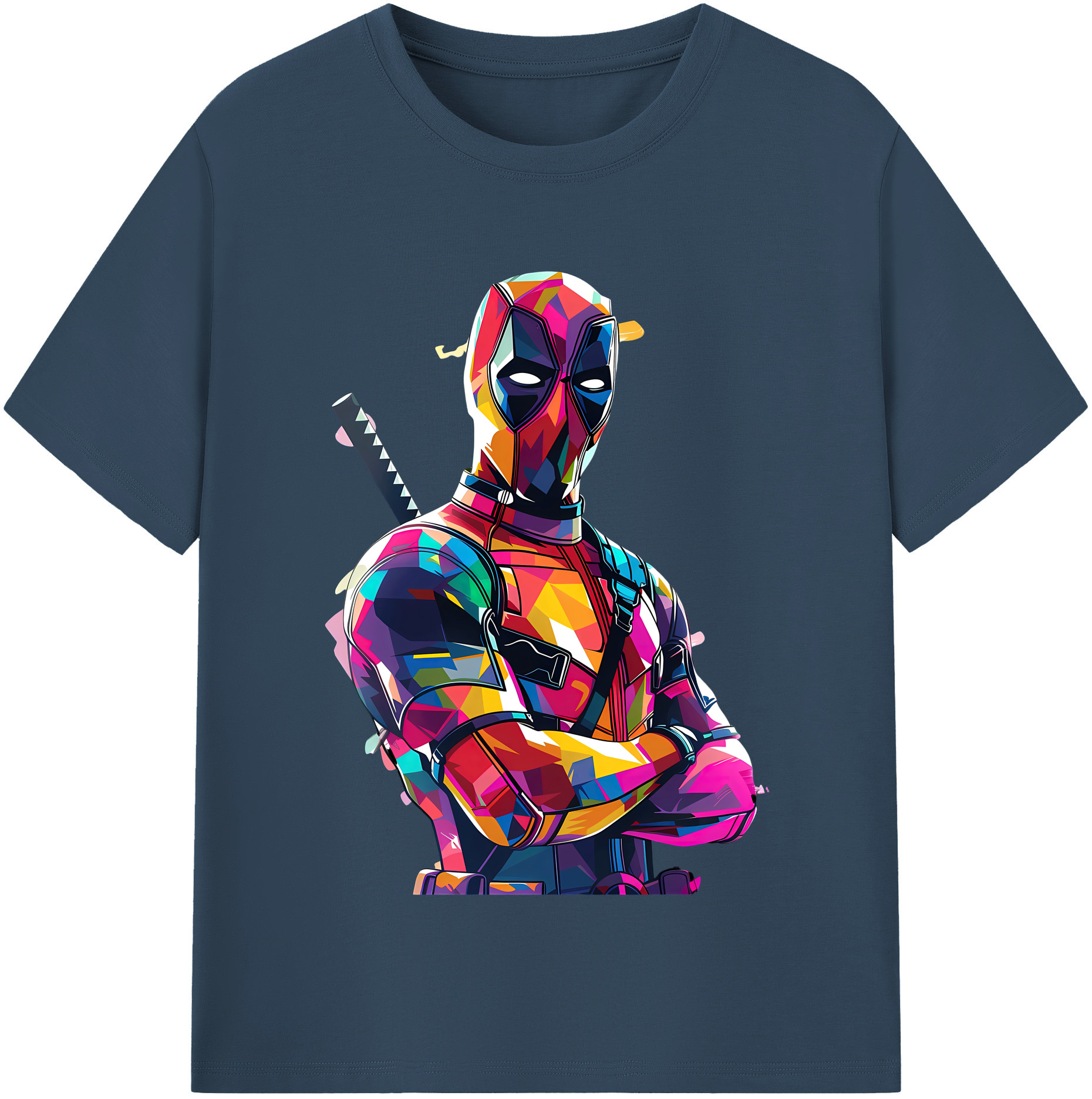 （画像用） Deadpool デッドプール 綿100％半袖Tシャツ（フロントプリント）