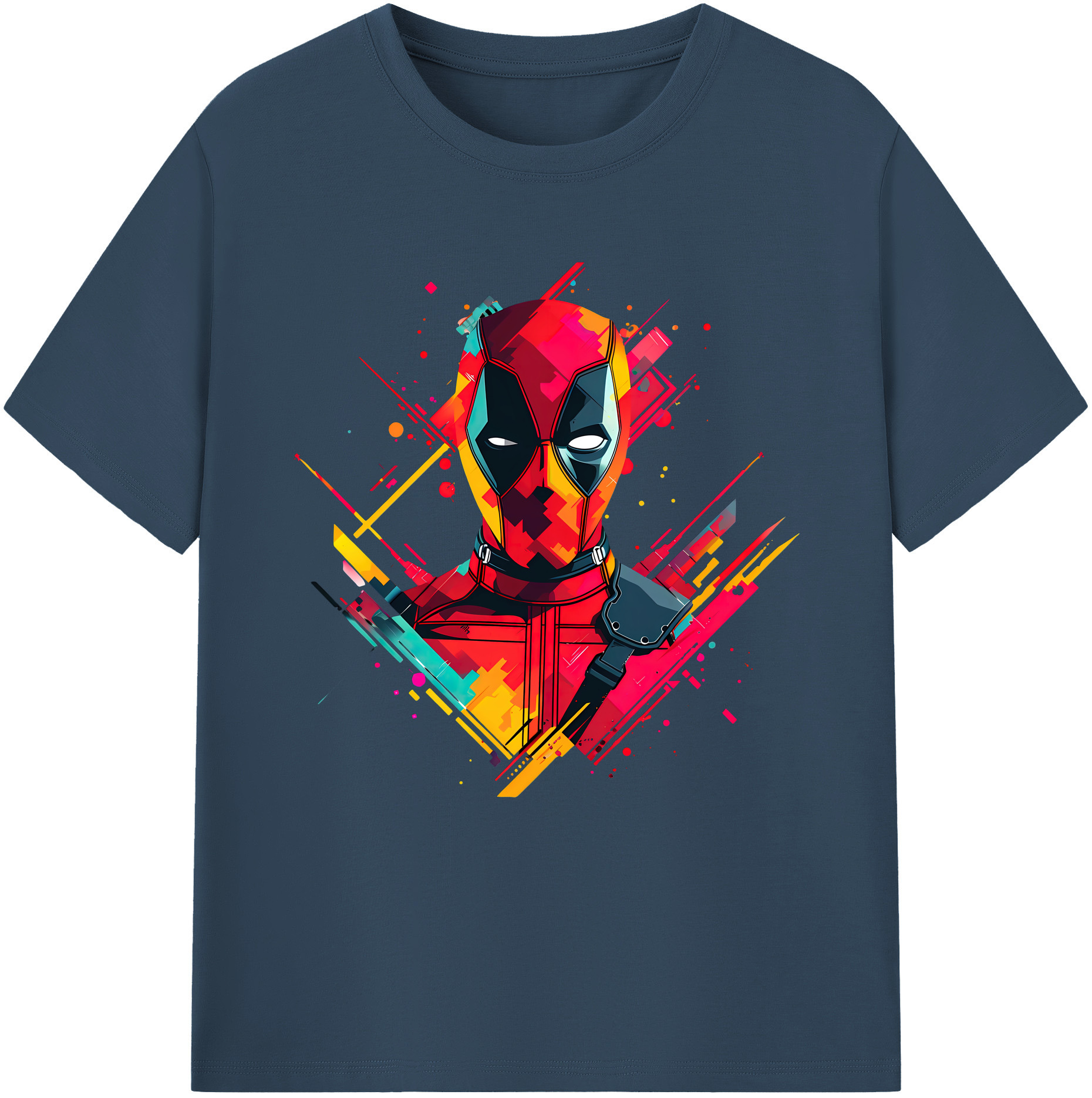 （画像用） Deadpool デッドプール 綿100％半袖Tシャツ（フロントプリント）