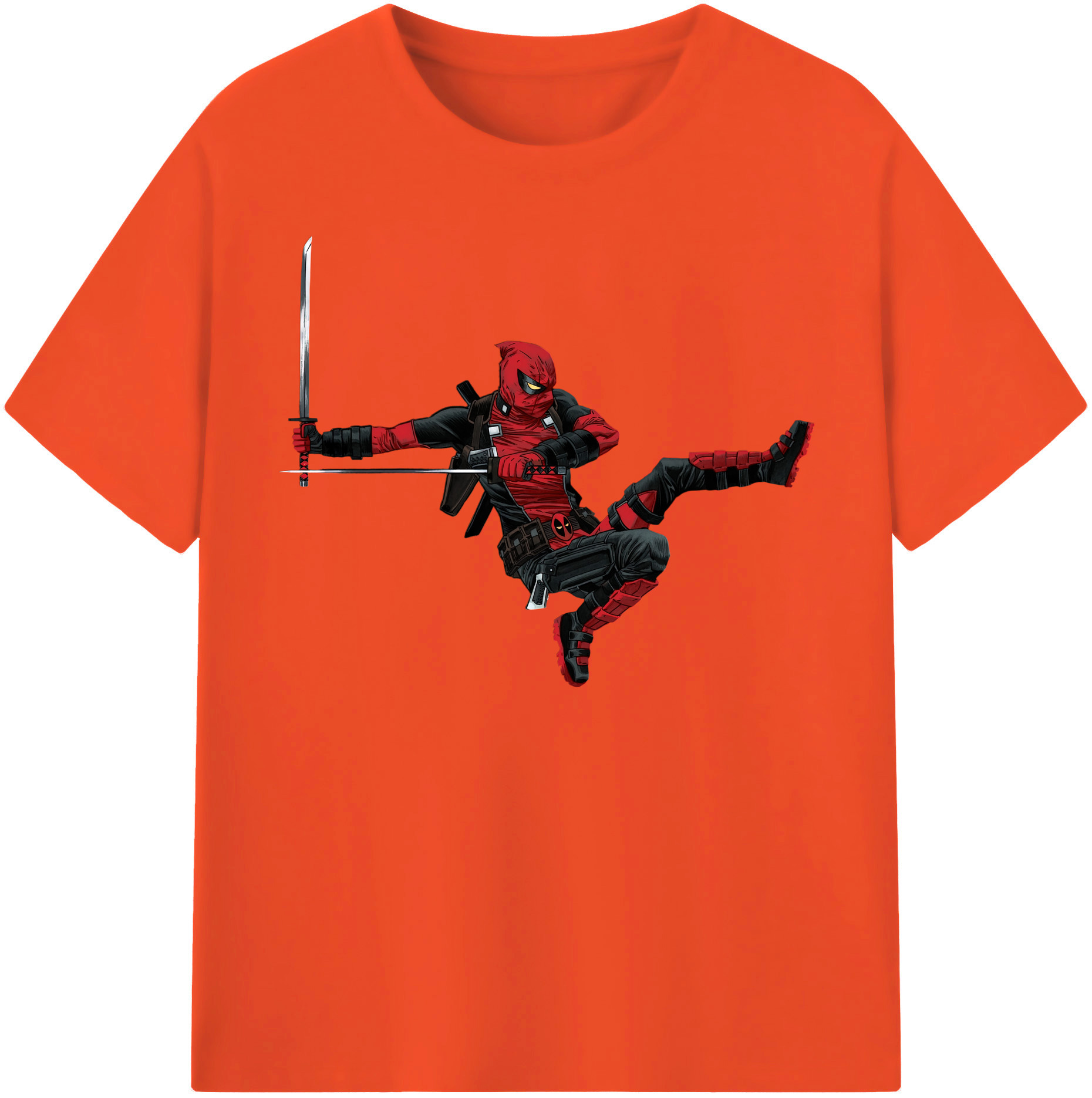 （画像用） Deadpool デッドプール 綿100％半袖Tシャツ（フロントプリント）