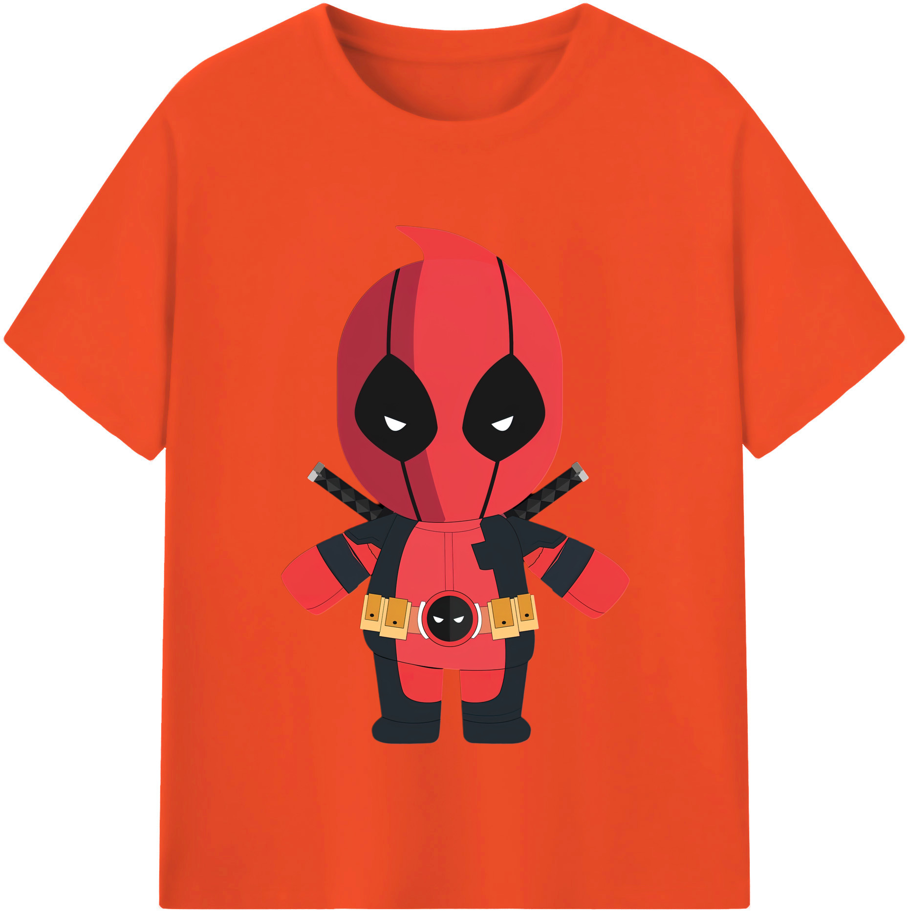 （画像用） Deadpool デッドプール 綿100％半袖Tシャツ（フロントプリント）