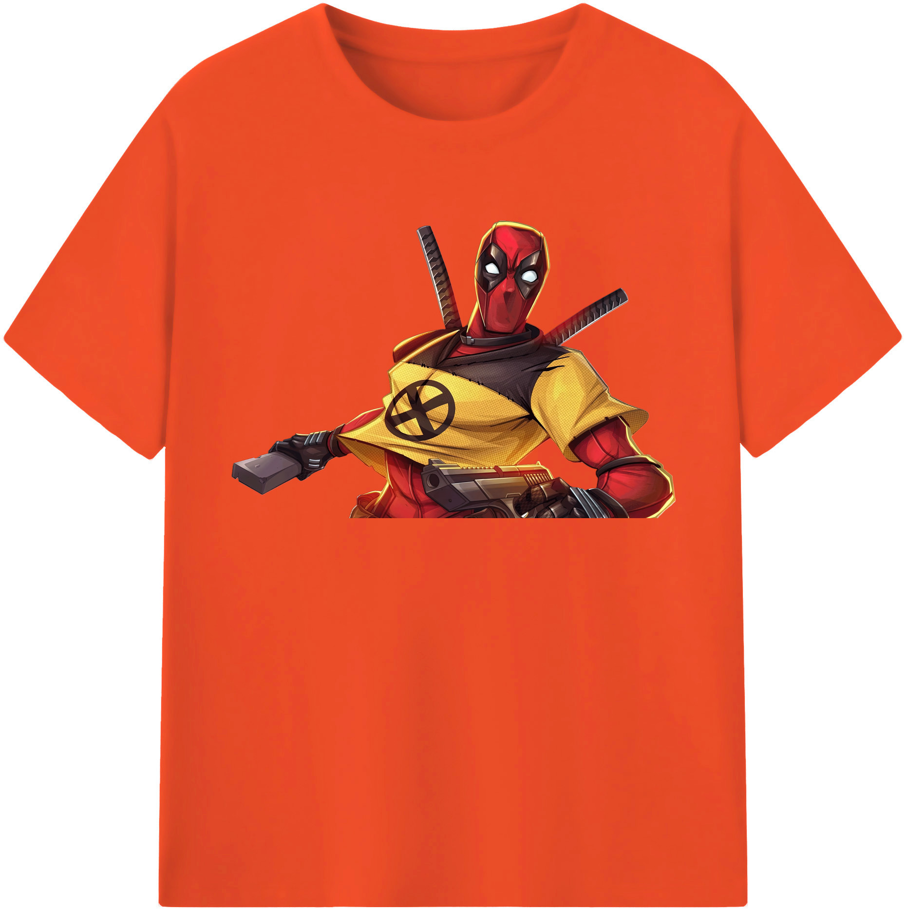（画像用） Deadpool デッドプール 綿100％半袖Tシャツ（フロントプリント）