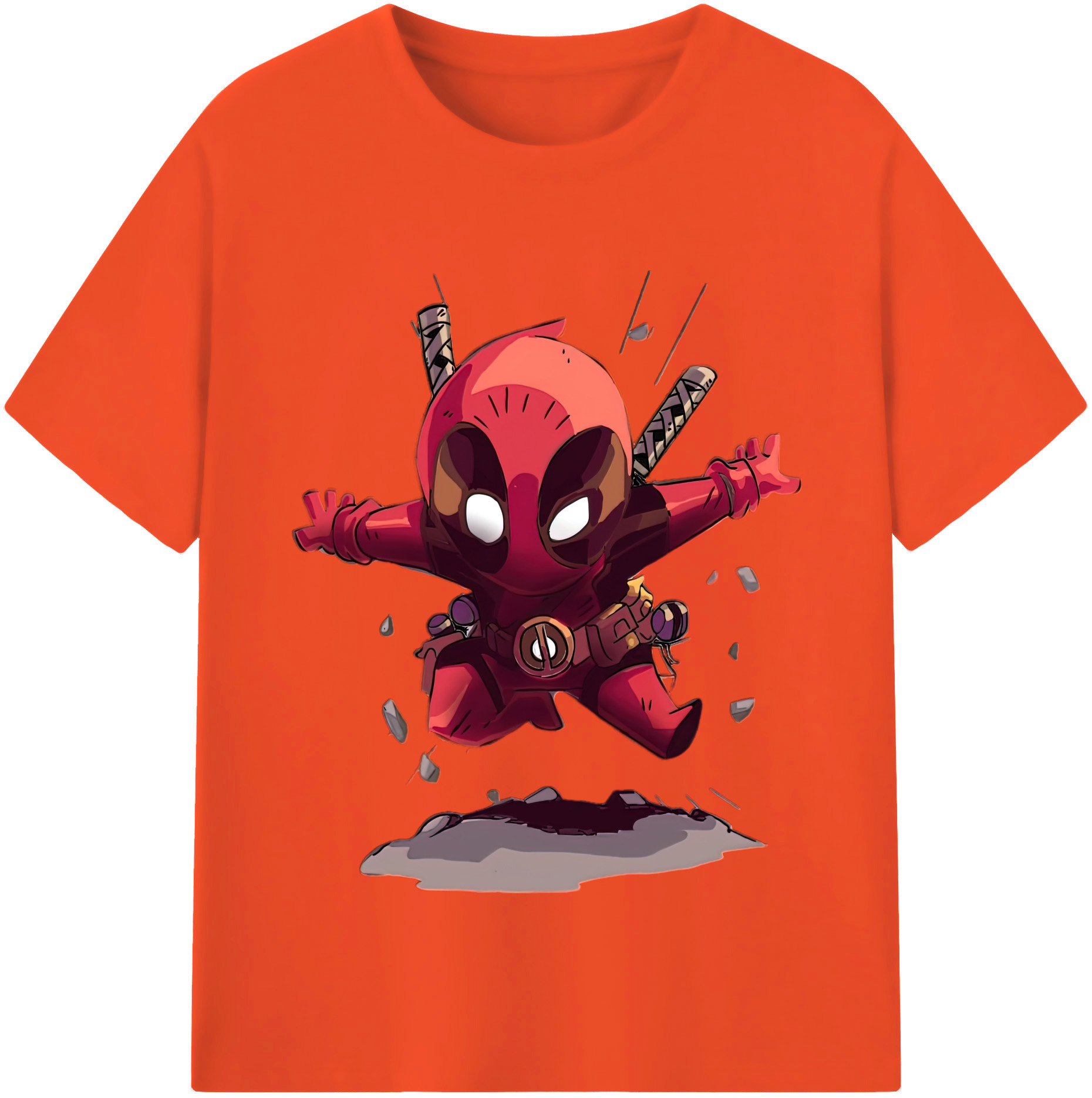 （画像用） Deadpool デッドプール 綿100％半袖Tシャツ（フロントプリント）