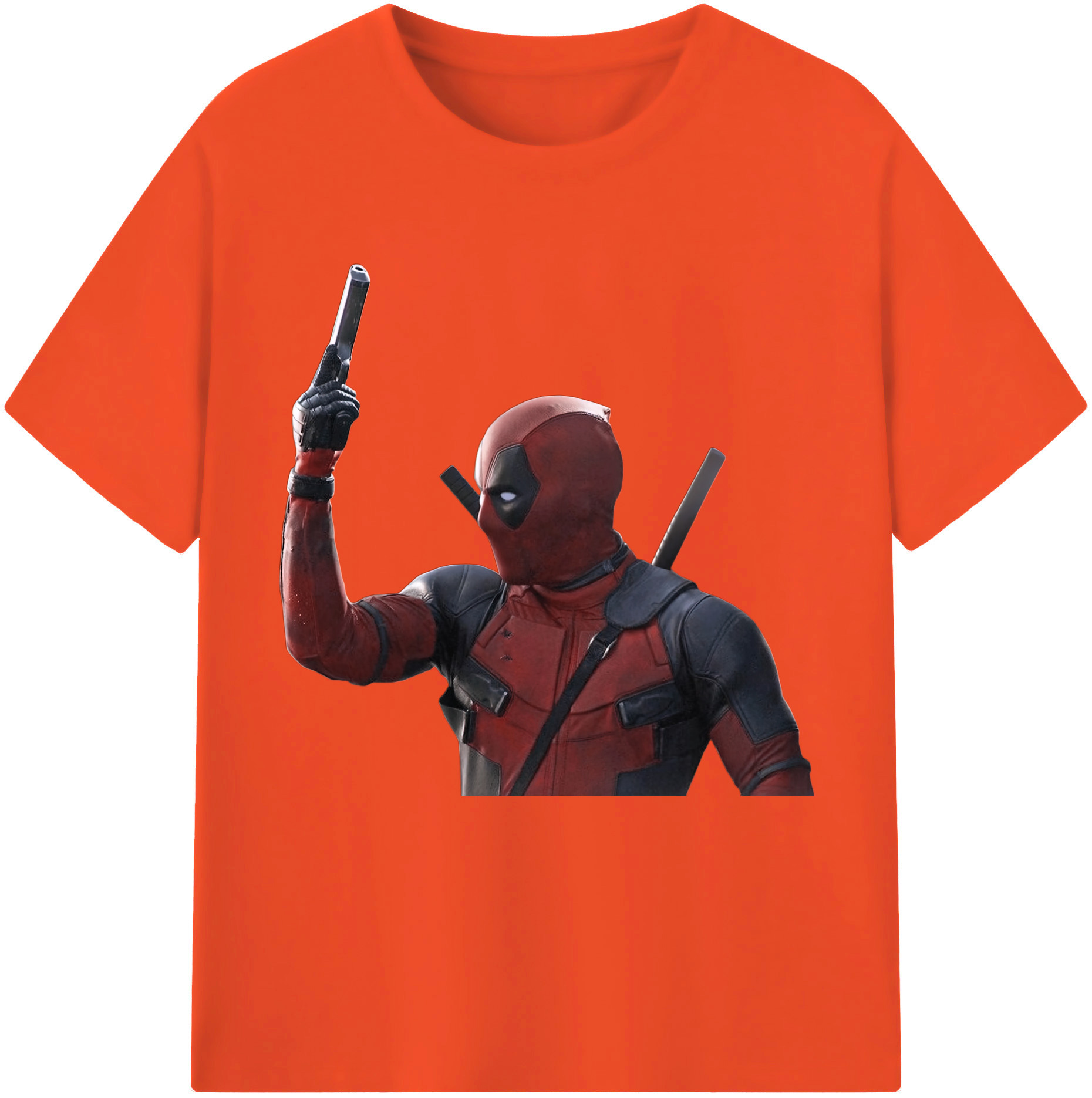 （画像用） Deadpool デッドプール 綿100％半袖Tシャツ（フロントプリント）