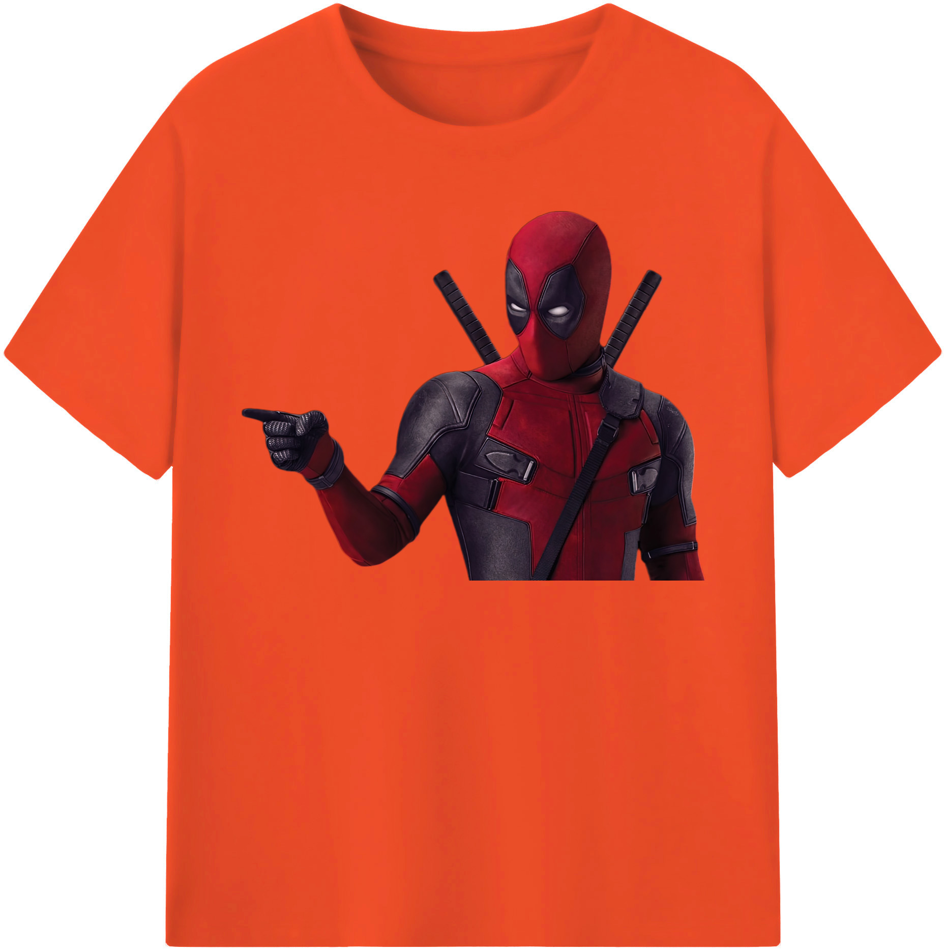 （画像用） Deadpool デッドプール 綿100％半袖Tシャツ（フロントプリント）