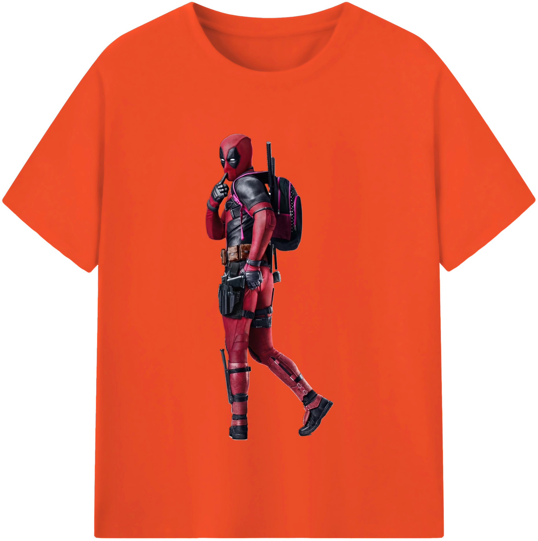 （画像用） Deadpool デッドプール 綿100％半袖Tシャツ（フロントプリント）