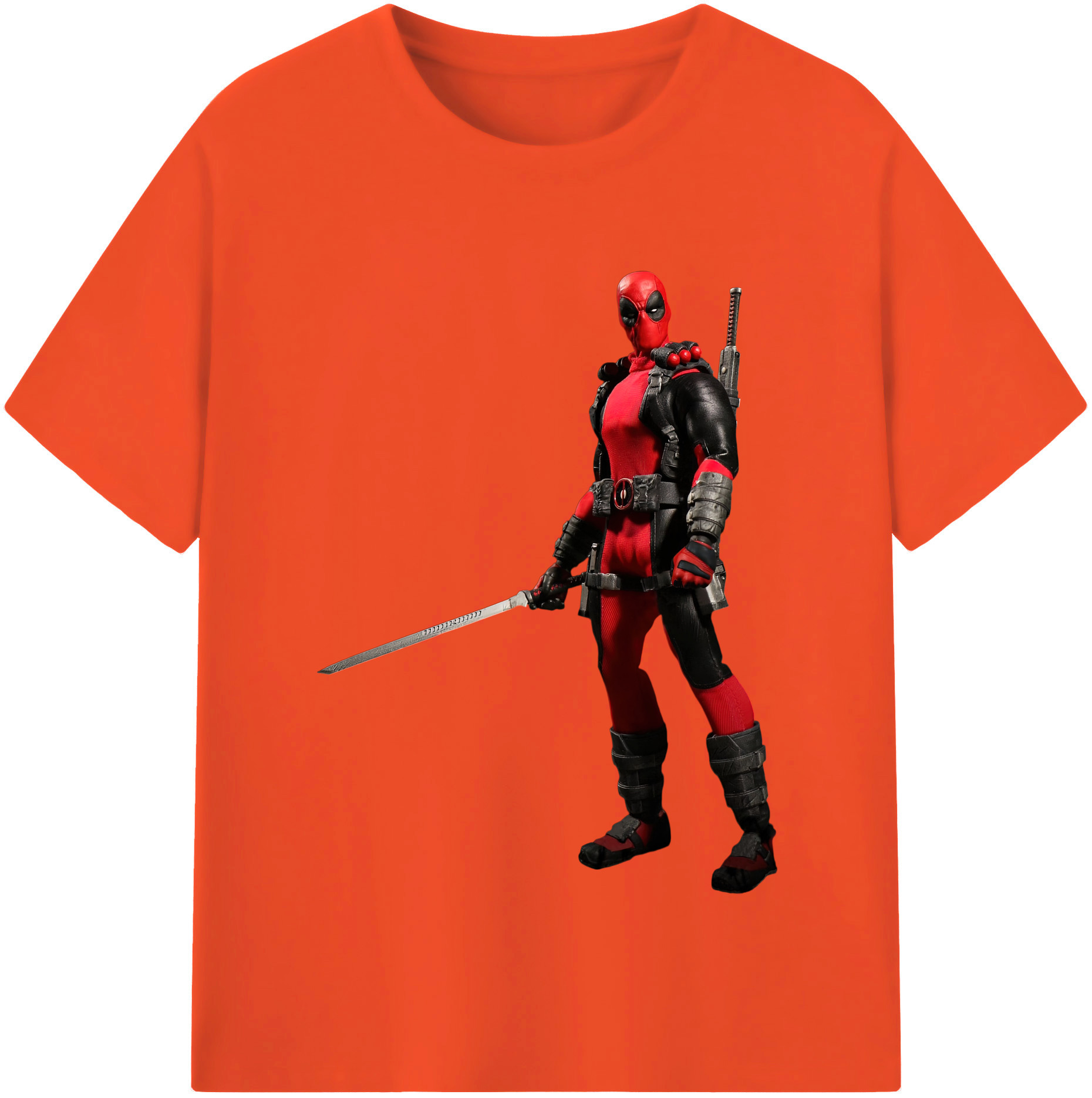 （画像用） Deadpool デッドプール 綿100％半袖Tシャツ（フロントプリント）