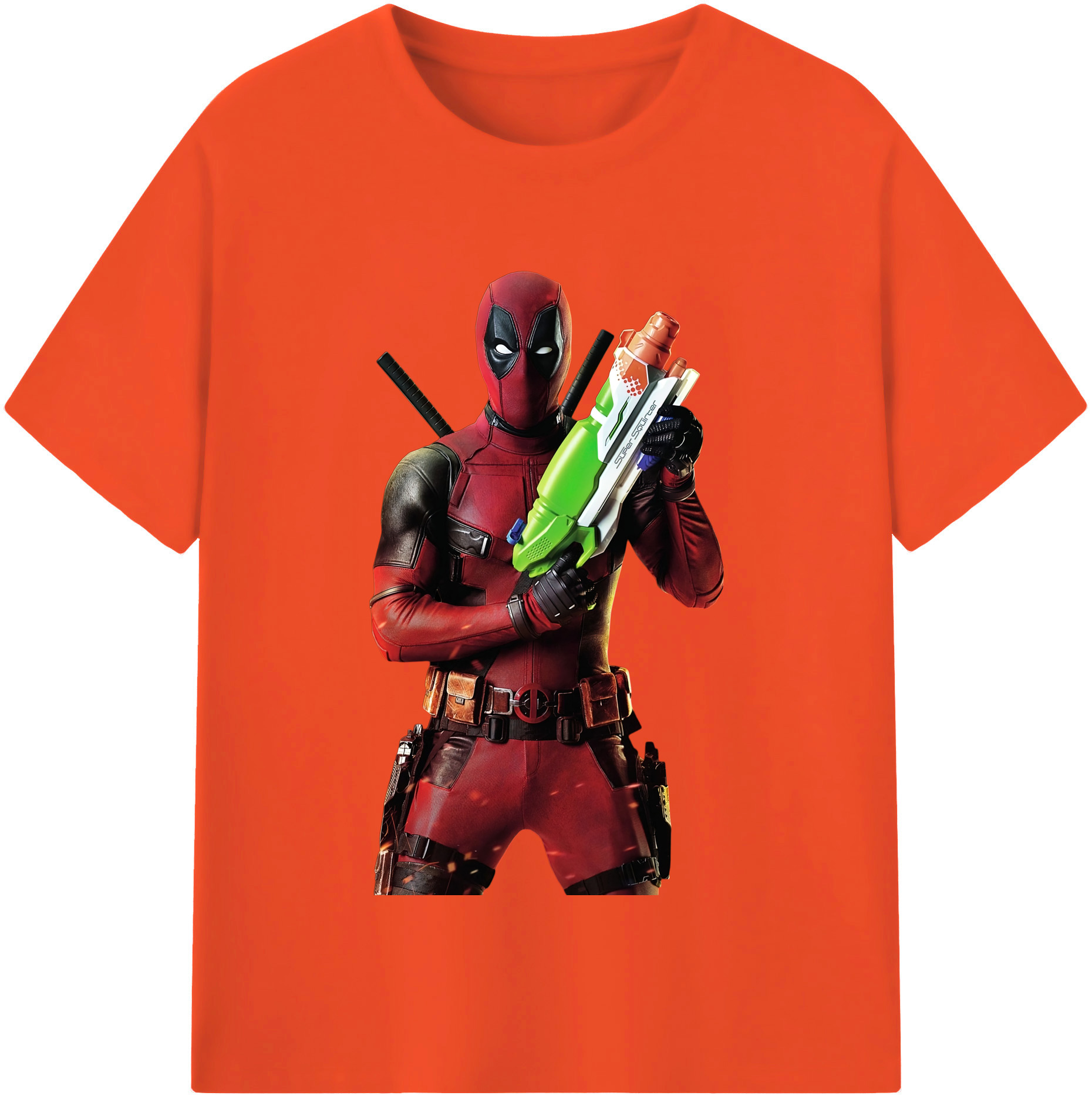 （画像用） Deadpool デッドプール 綿100％半袖Tシャツ（フロントプリント）