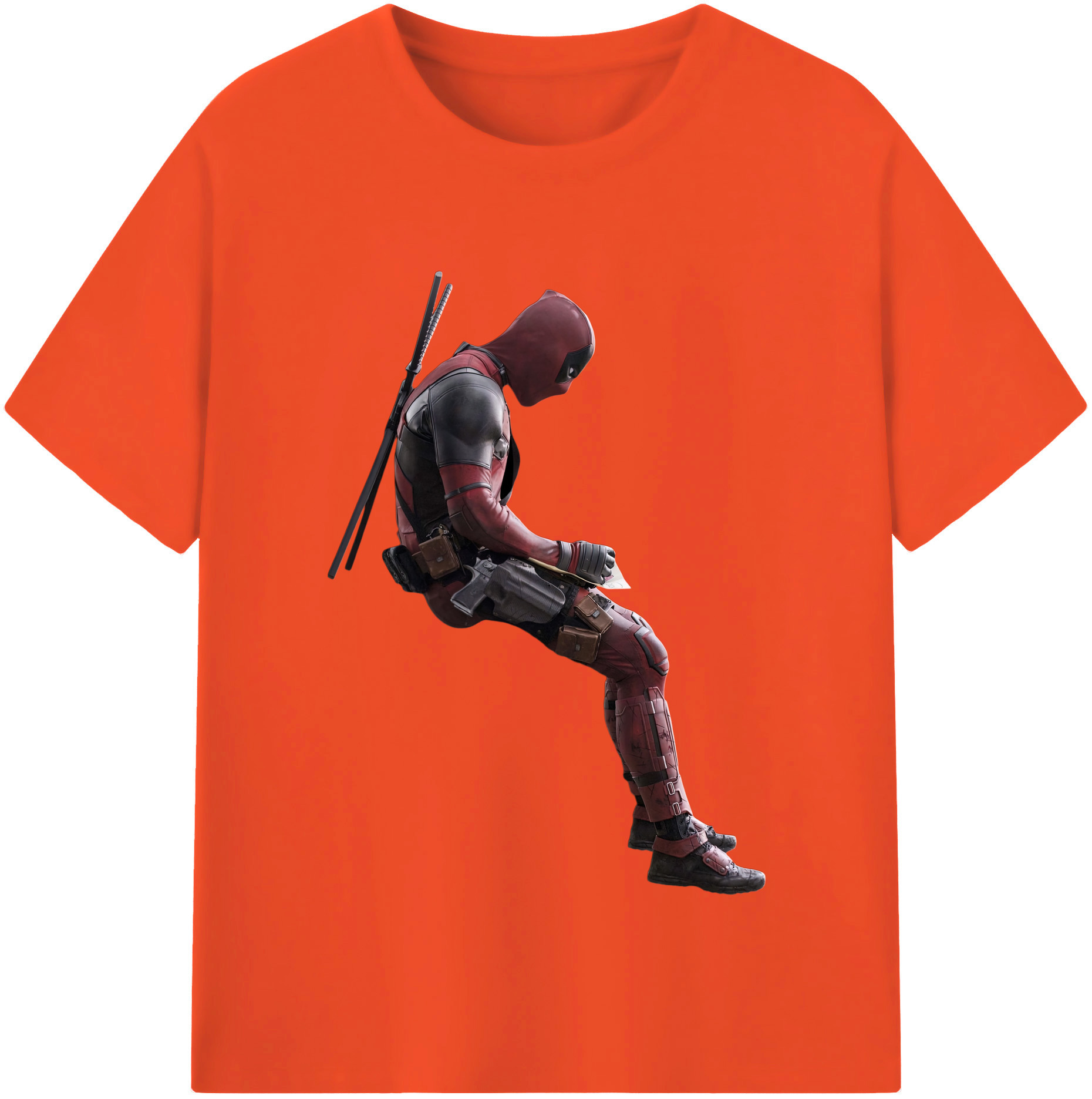 （画像用） Deadpool デッドプール 綿100％半袖Tシャツ（フロントプリント）