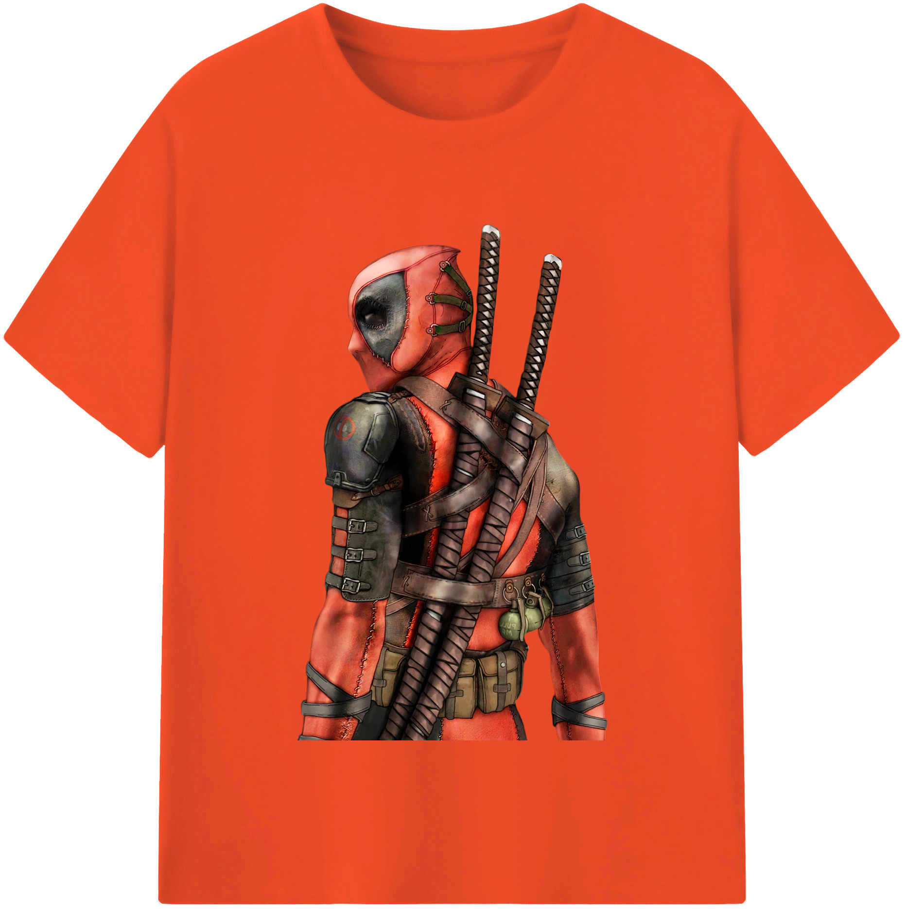 （画像用） Deadpool デッドプール 綿100％半袖Tシャツ（フロントプリント）