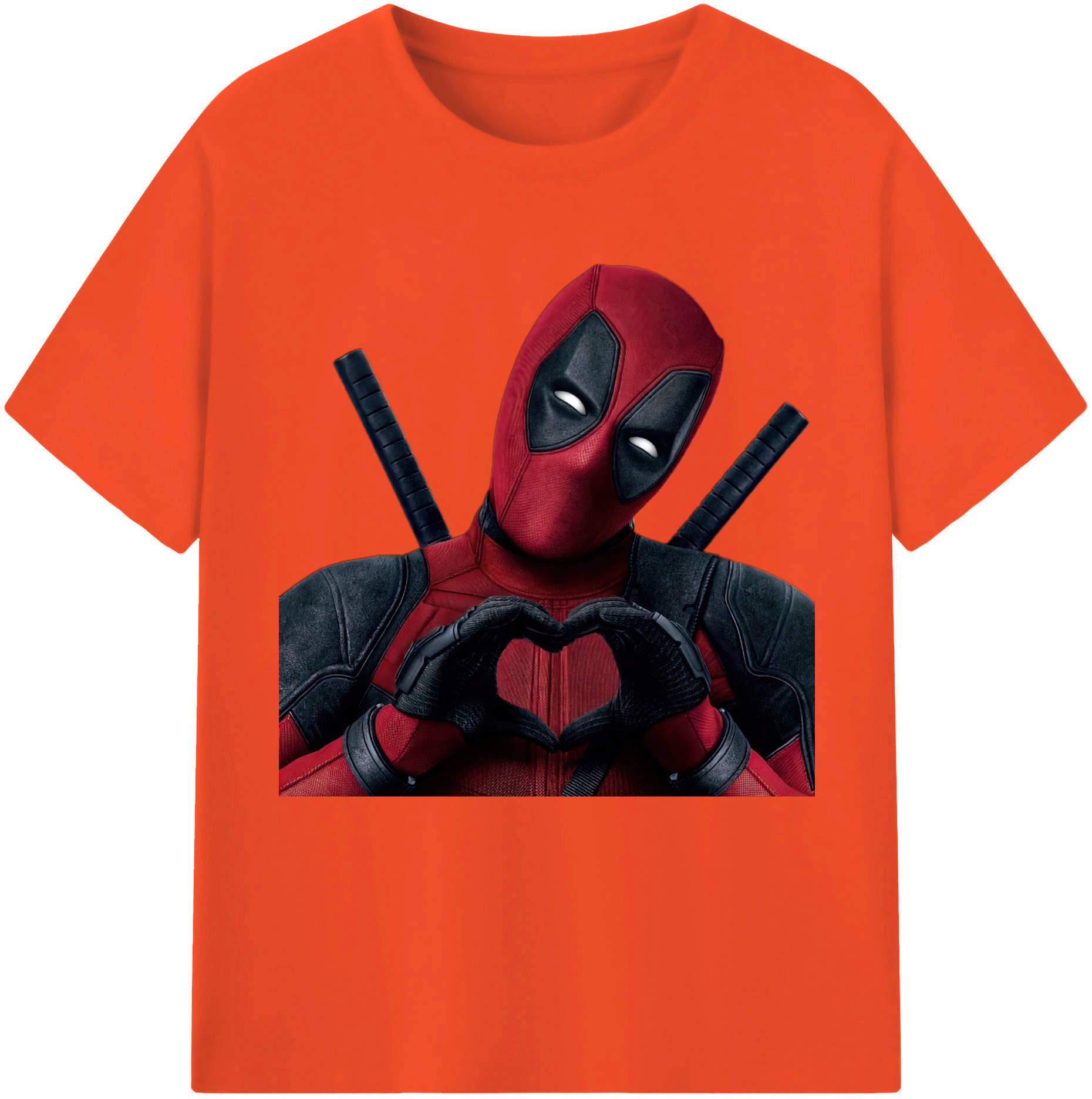 （画像用） Deadpool デッドプール 綿100％半袖Tシャツ（フロントプリント）