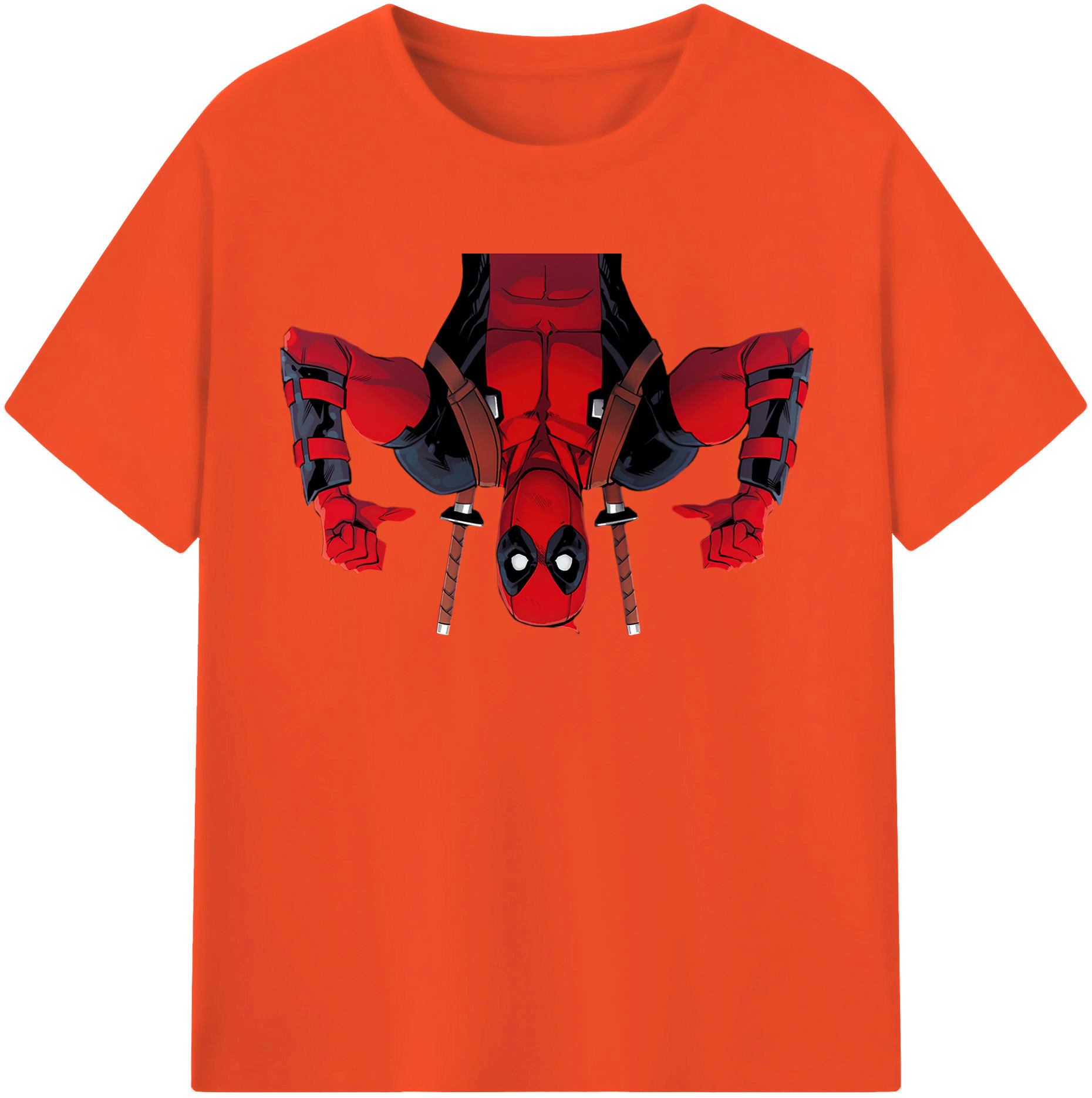 （画像用） Deadpool デッドプール 綿100％半袖Tシャツ（フロントプリント）
