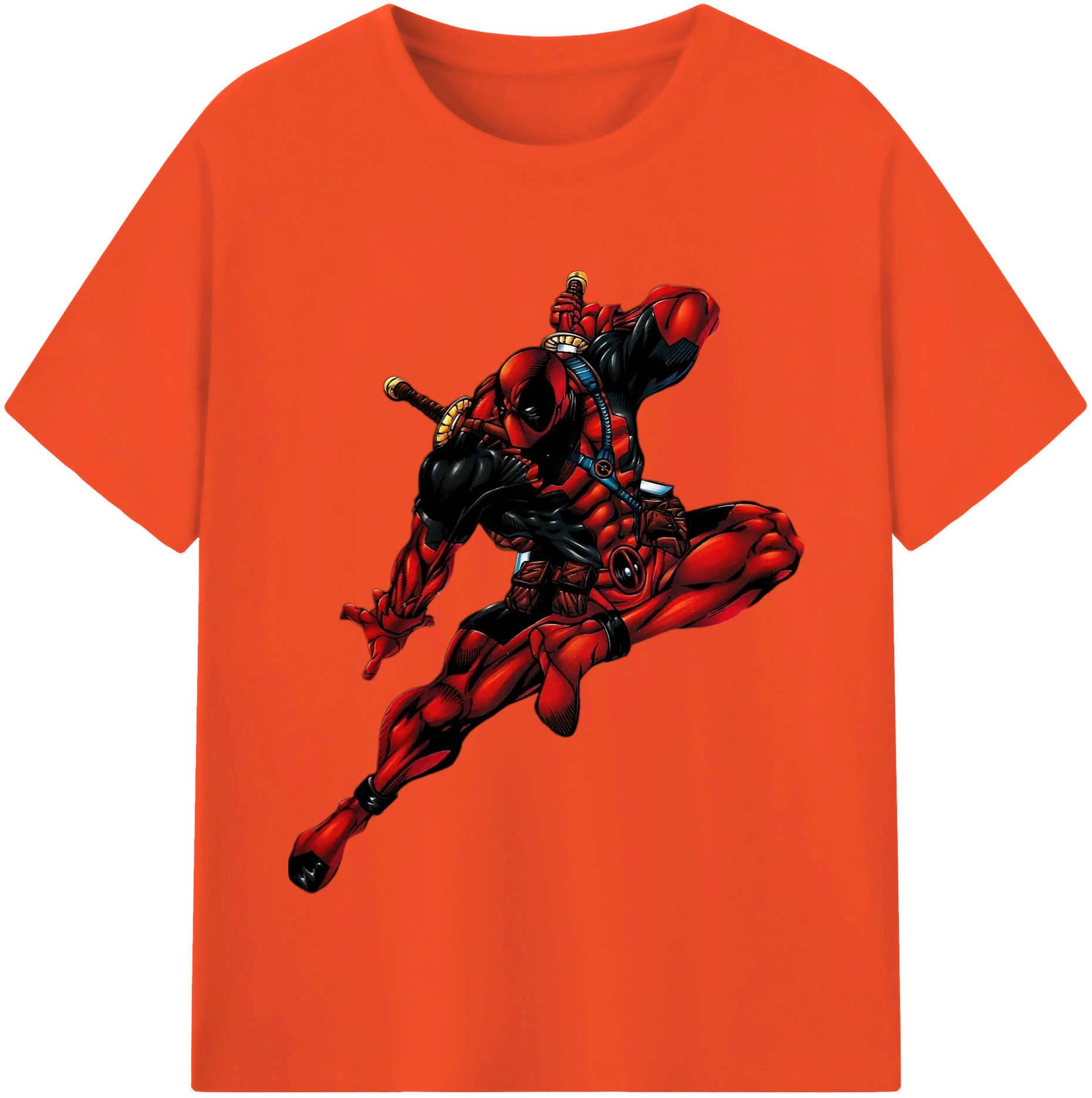 （画像用） Deadpool デッドプール 綿100％半袖Tシャツ（フロントプリント）