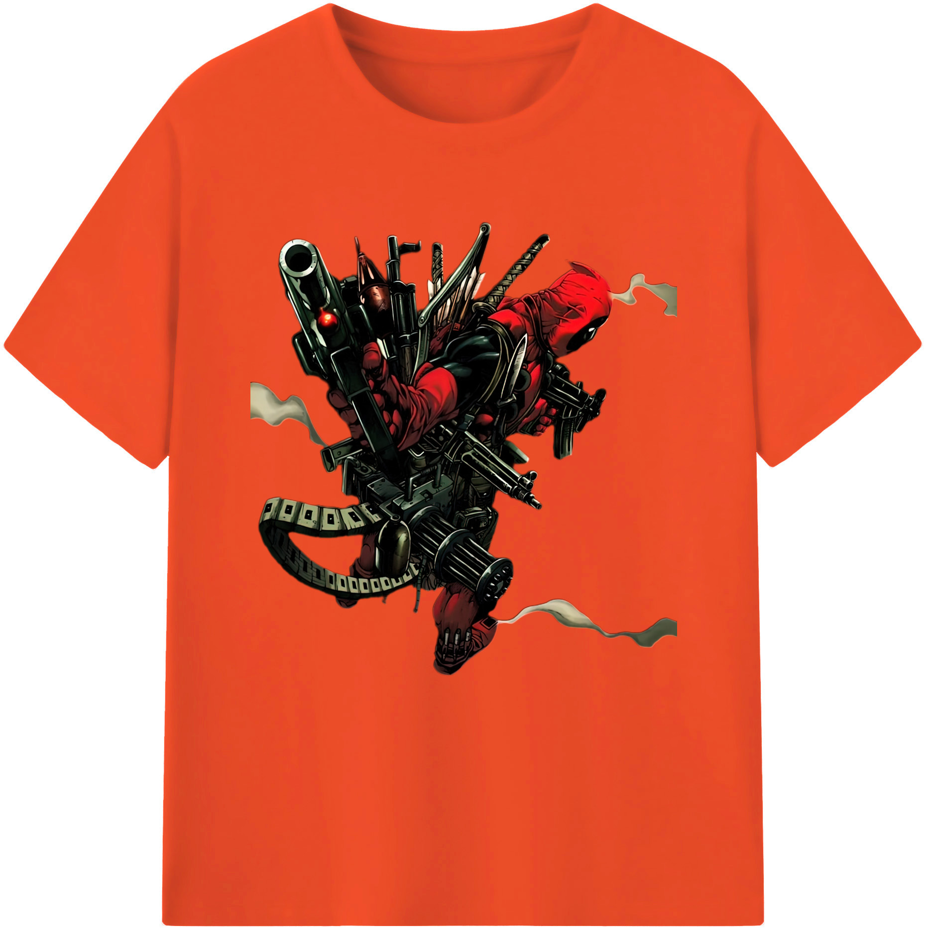 （画像用） Deadpool デッドプール 綿100％半袖Tシャツ（フロントプリント）