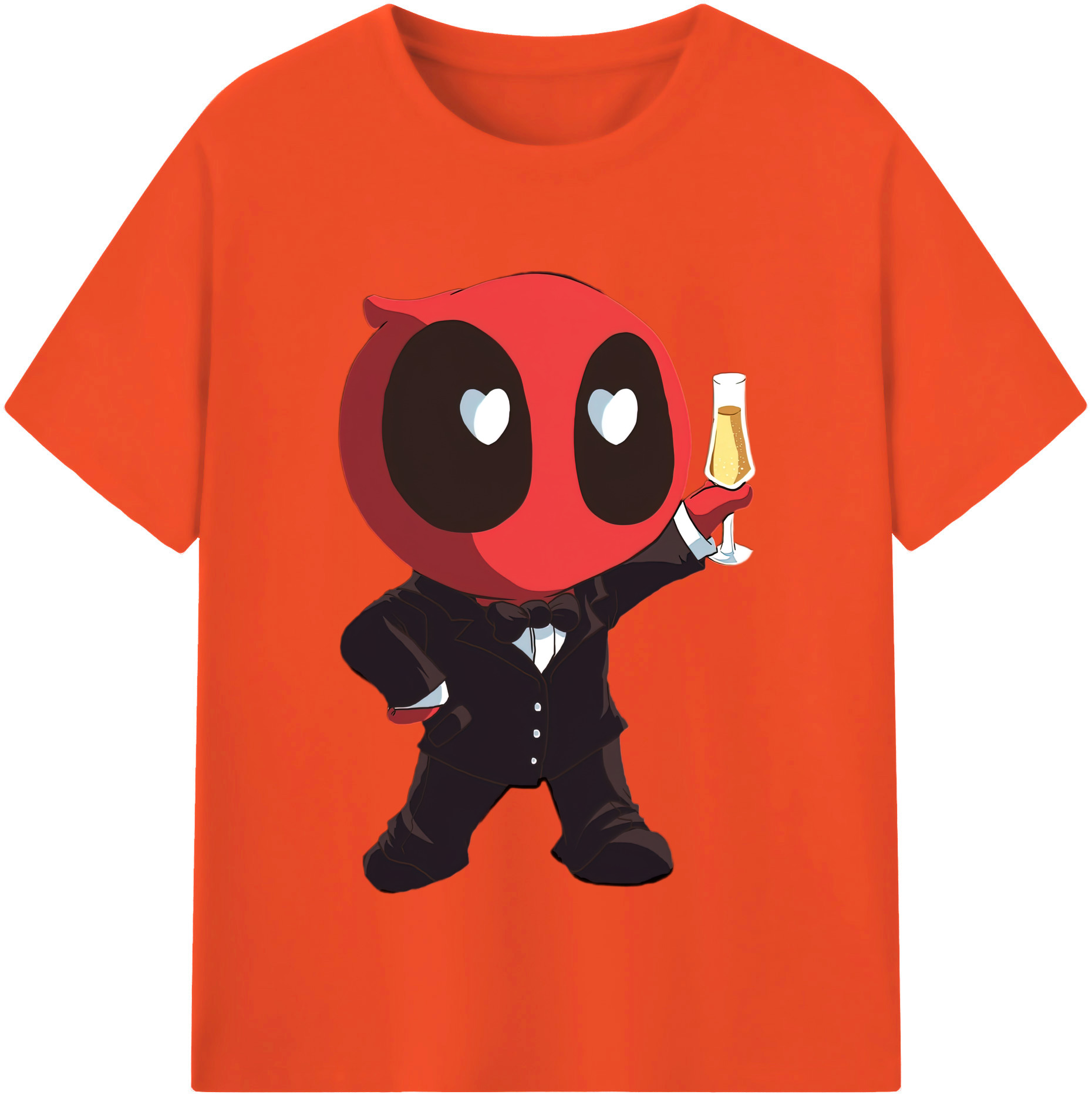 （画像用） Deadpool デッドプール 綿100％半袖Tシャツ（フロントプリント）