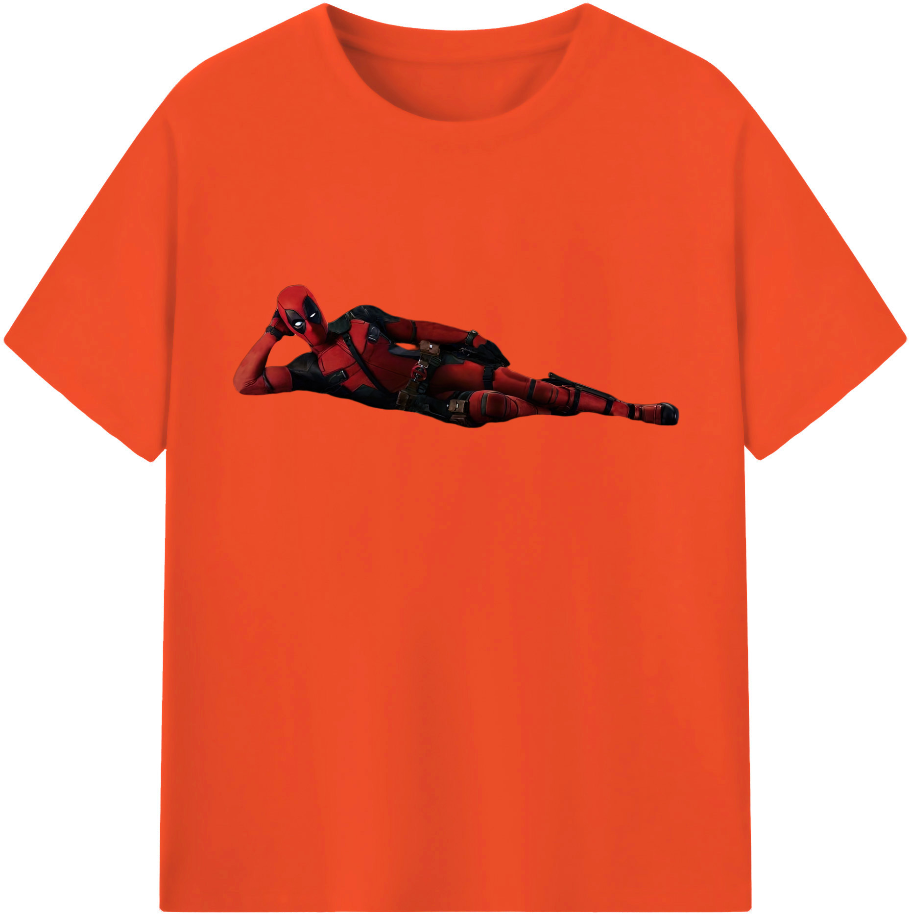 （画像用） Deadpool デッドプール 綿100％半袖Tシャツ（フロントプリント）