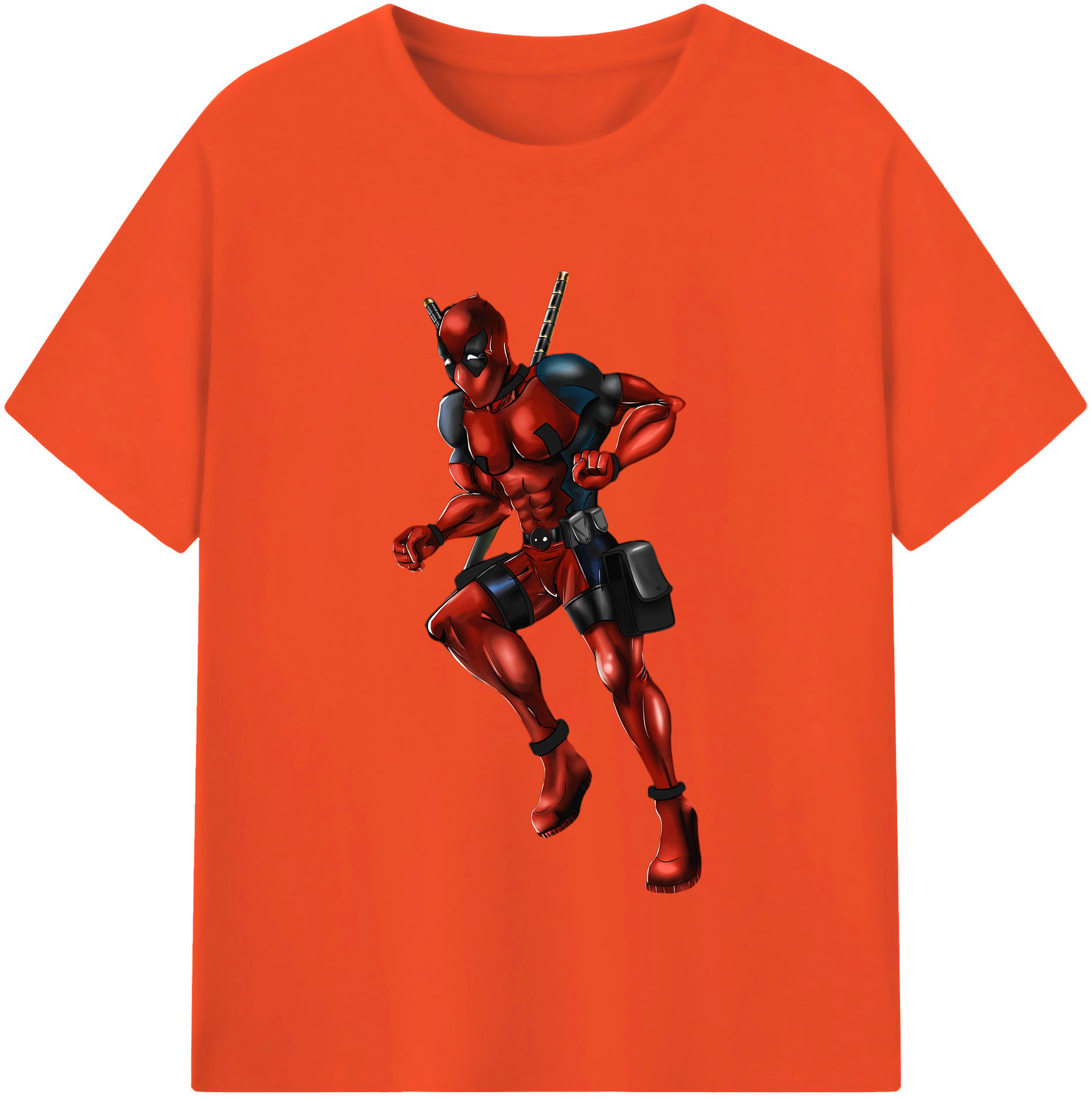 （画像用） Deadpool デッドプール 綿100％半袖Tシャツ（フロントプリント）