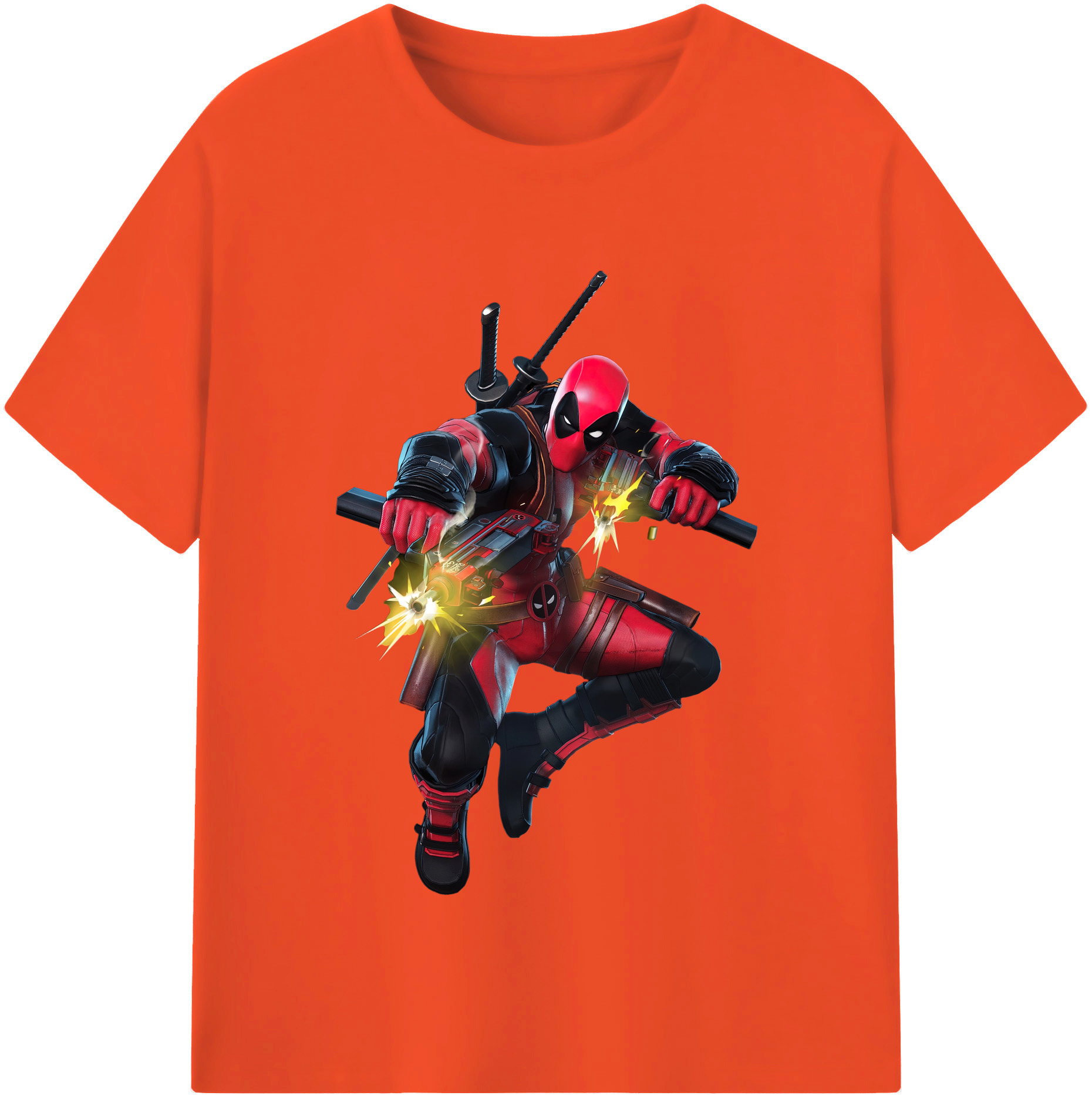 （画像用） Deadpool デッドプール 綿100％半袖Tシャツ（フロントプリント）