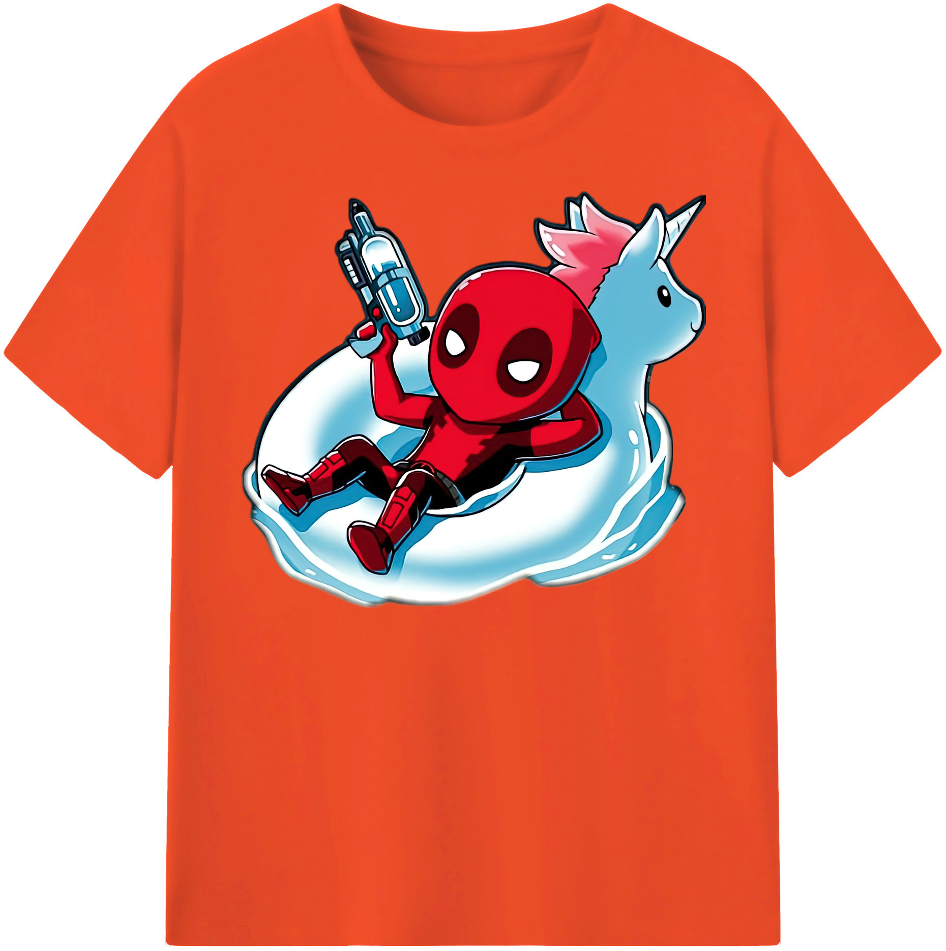 （画像用） Deadpool デッドプール 綿100％半袖Tシャツ（フロントプリント）