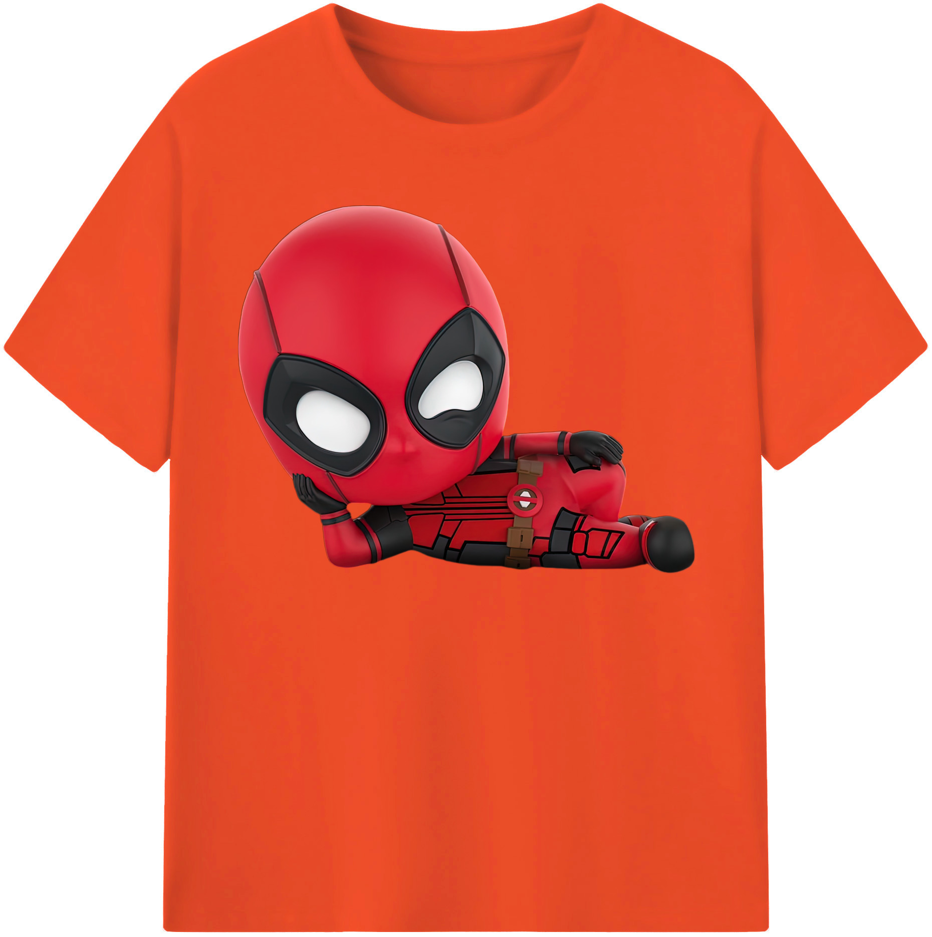 （画像用） Deadpool デッドプール 綿100％半袖Tシャツ（フロントプリント）